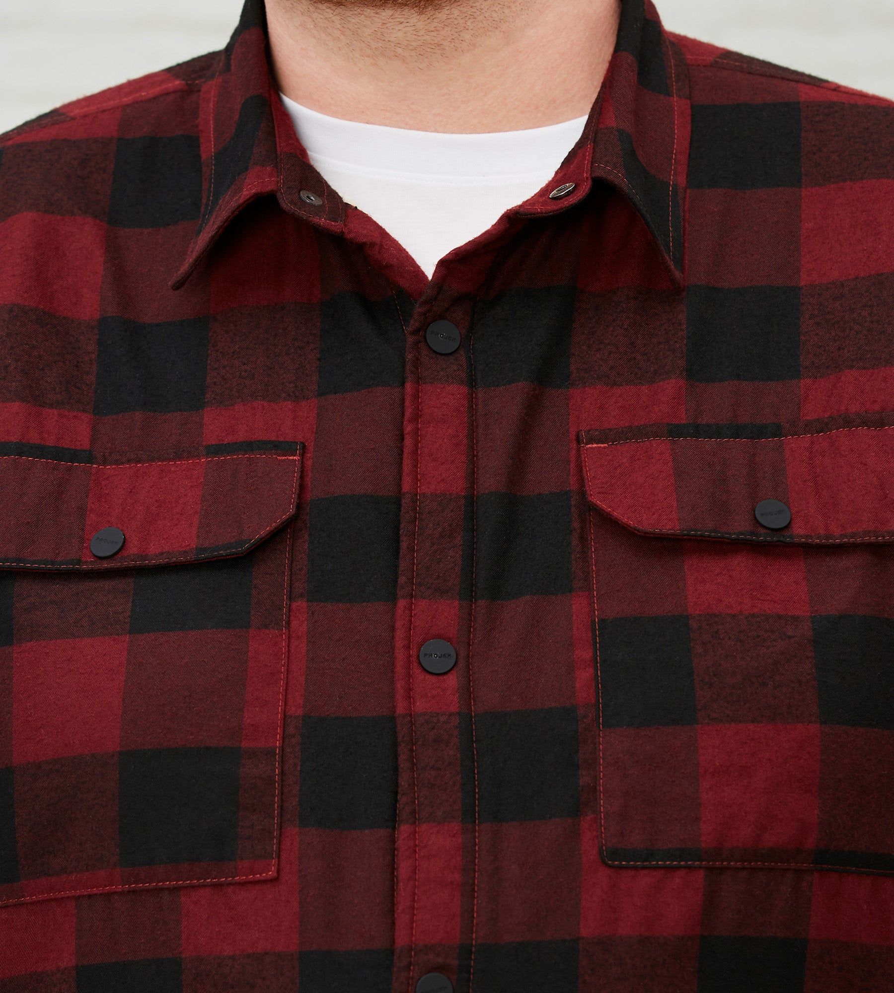 Sherpa-Lined Plaid Shacket sold by George Richards product image thumbnail 2