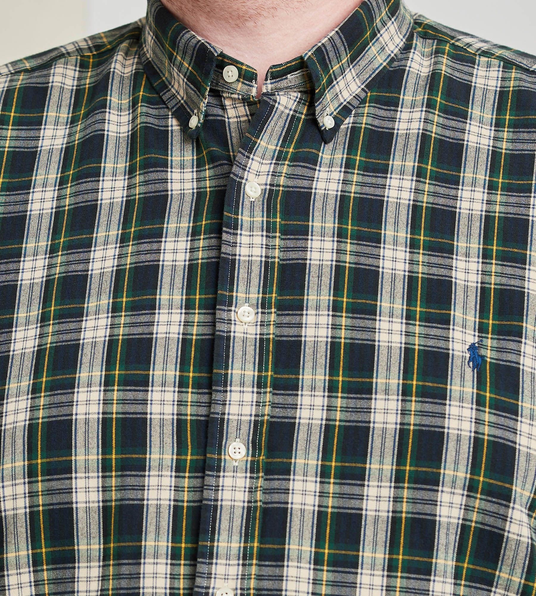 Plaid Oxford Long Sleeve Sport Shirt sold by George Richards product image thumbnail 2