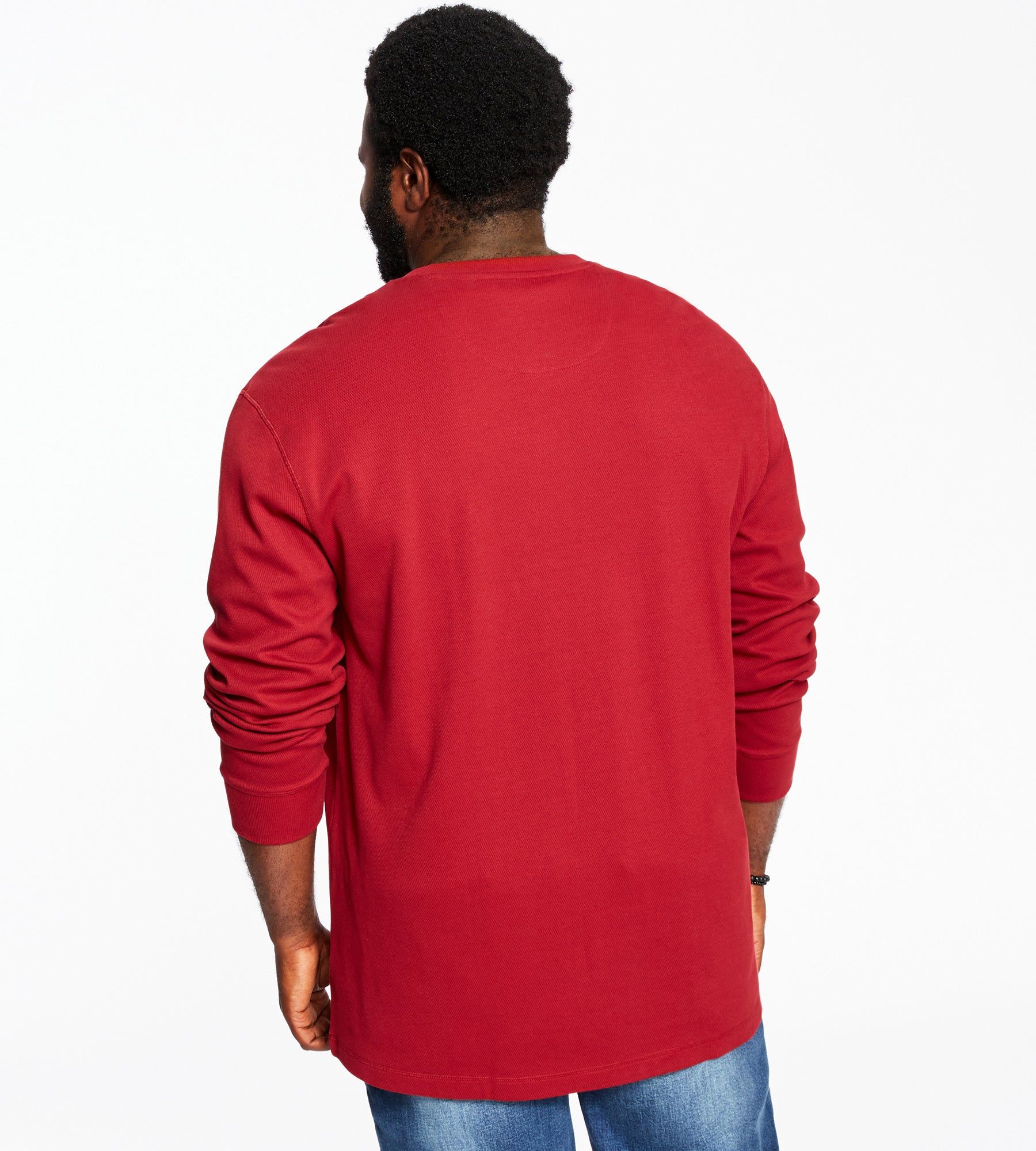 Long Sleeve Waffle Henley sold by George Richards product image thumbnail 12