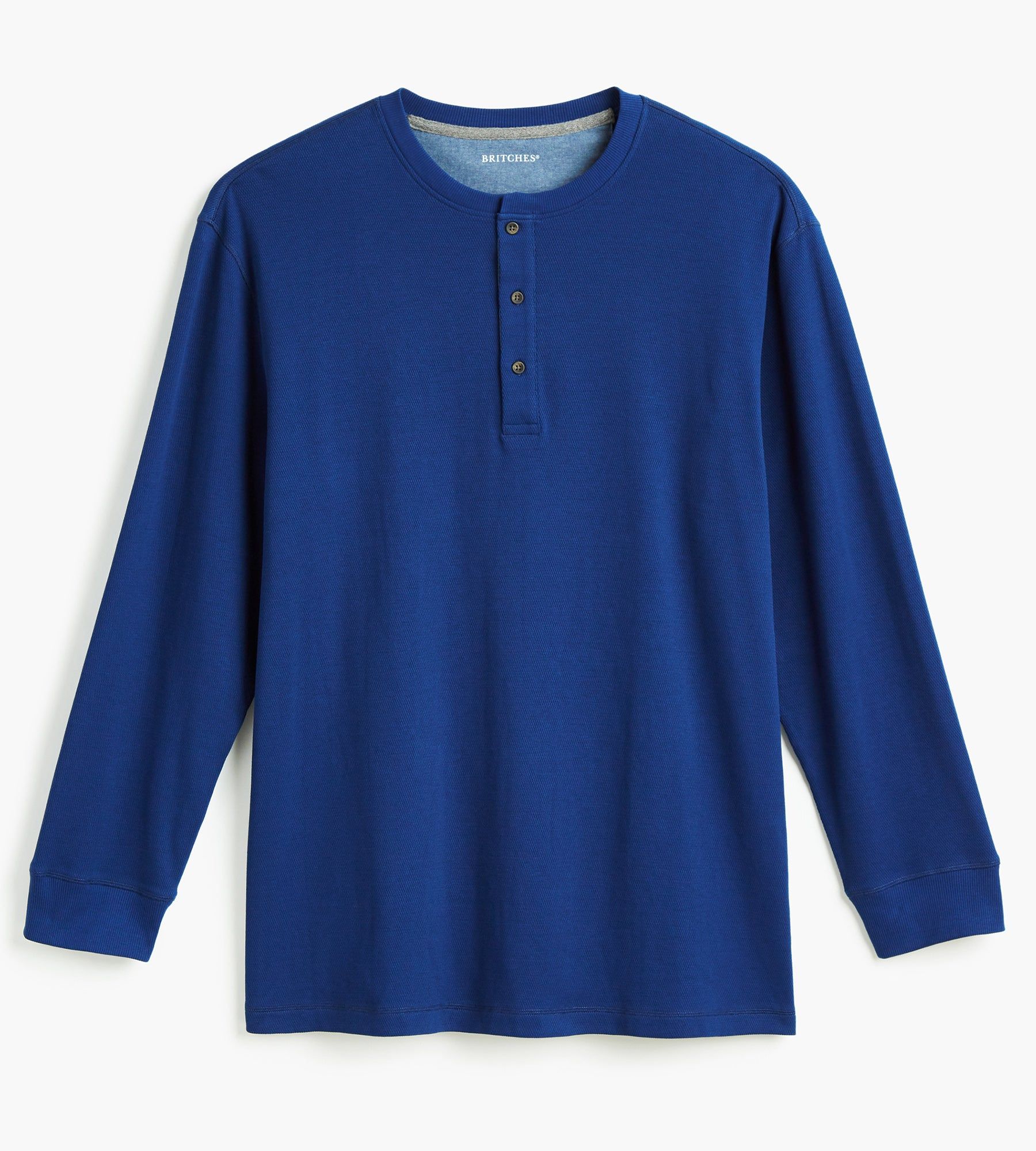 Long Sleeve Waffle Henley sold by George Richards product image thumbnail 21
