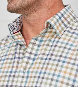 Non-Iron Check Long Sleeve Sport Shirt sold by George Richards