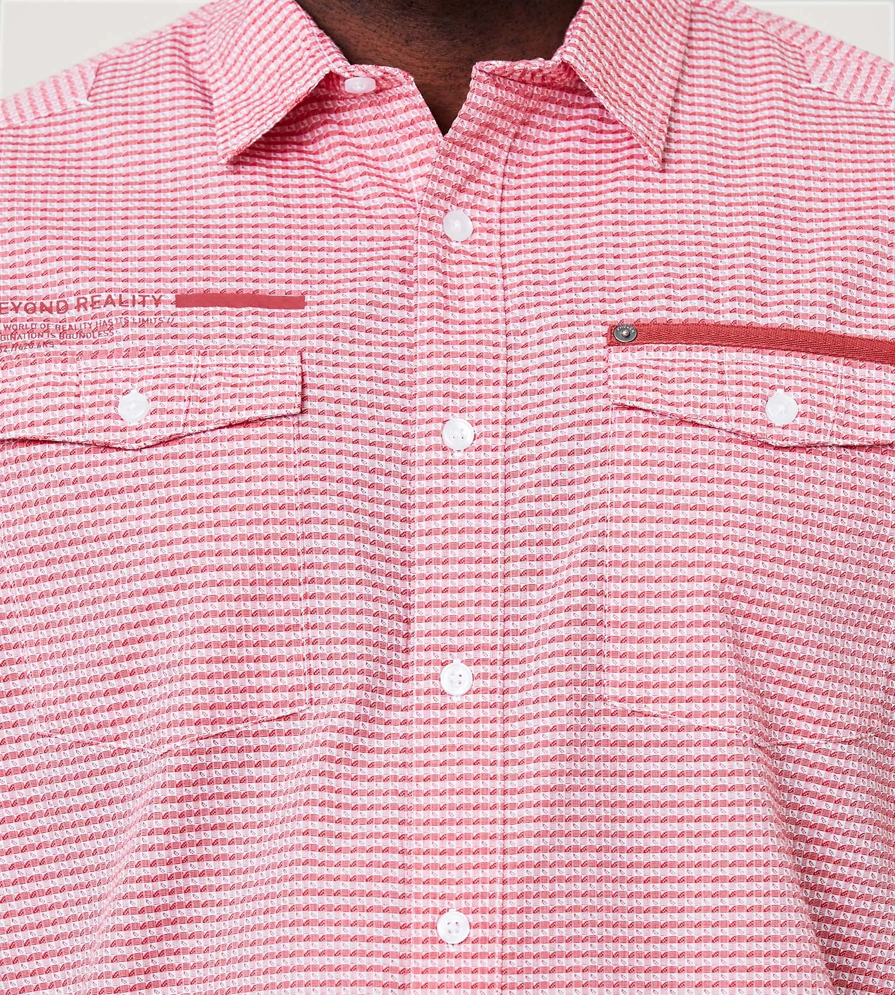 Textured Short Sleeve Sport Shirt sold by George Richards product image thumbnail 2