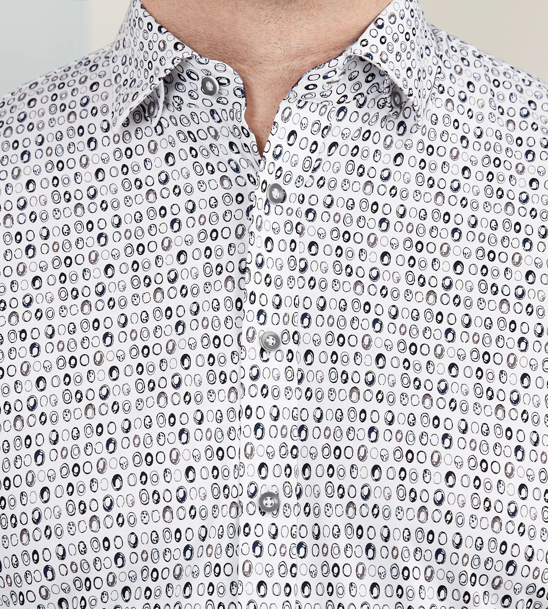 360° Stretch Geo Shirt sold by George Richards product image thumbnail 2