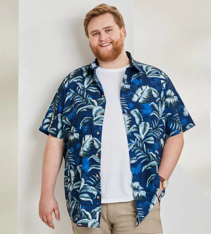 4-Way Stretch Tropical Short Sleeve Sport Shirt sold by George Richards