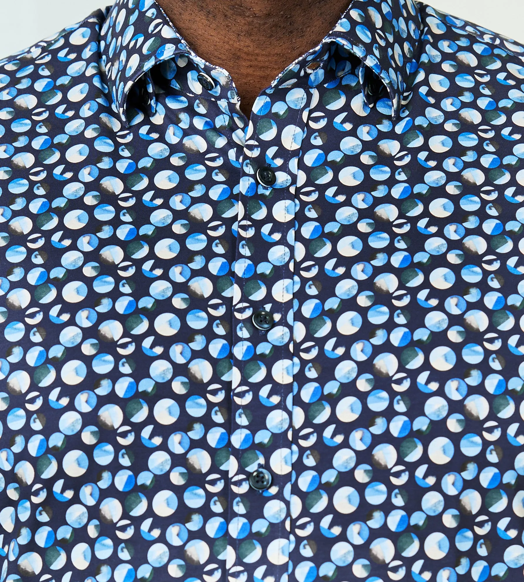 360° Stretch Geo Shirt sold by George Richards product image thumbnail 2