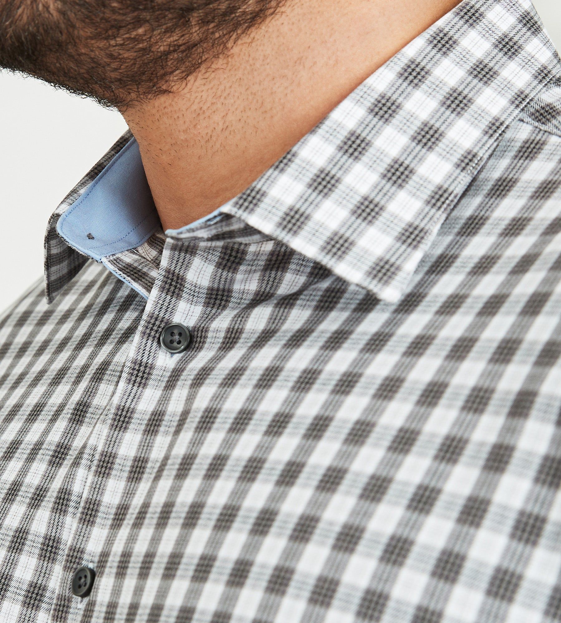 Easy Care Check Short Sleeve Sport Shirt sold by George Richards product image thumbnail 4