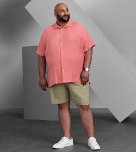 Tropic Isles Tonal Jacquard Short Sleeve Sport Shirt sold by George Richards
