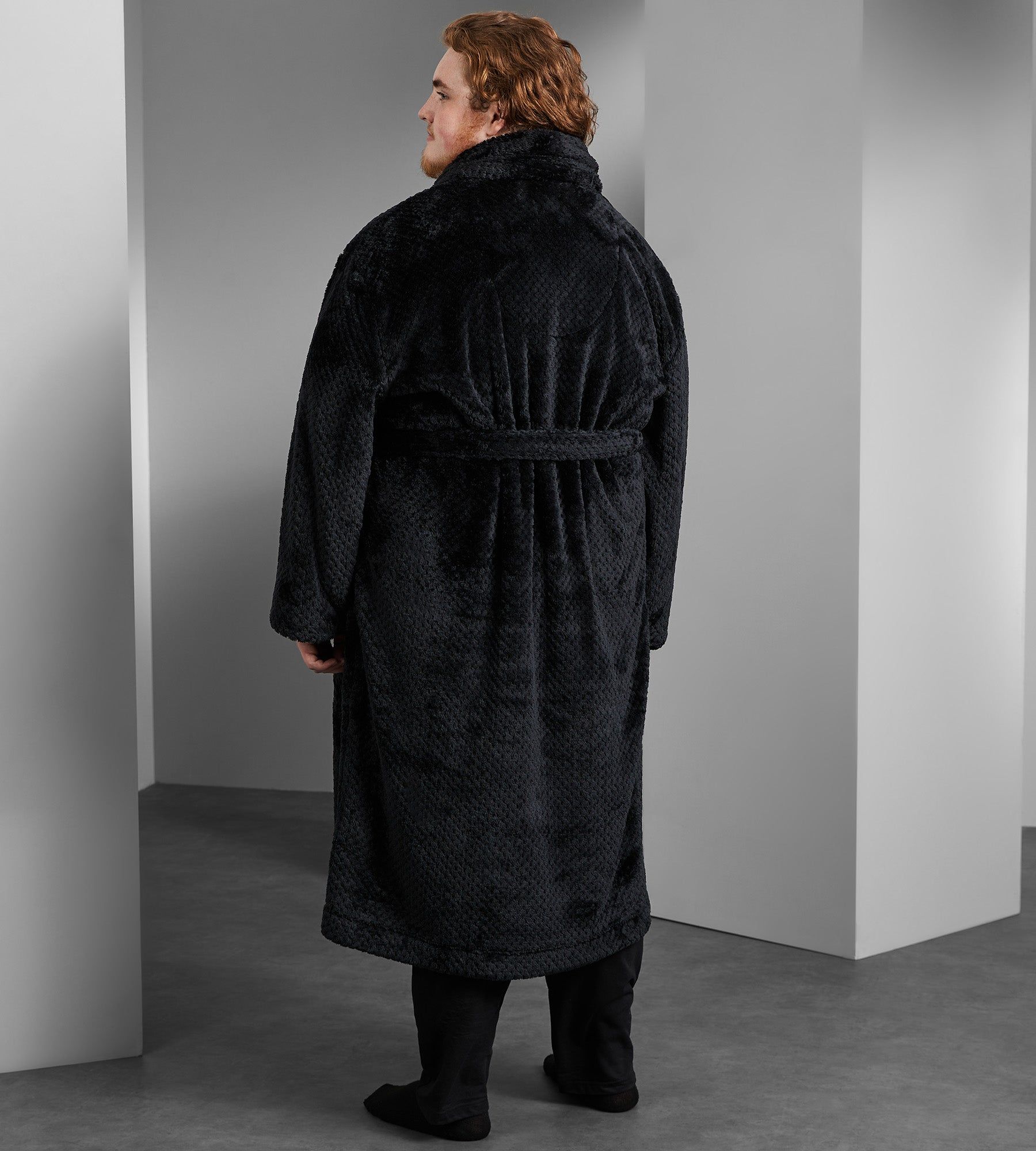 Tonal Plush Robe sold by George Richards product image thumbnail 4