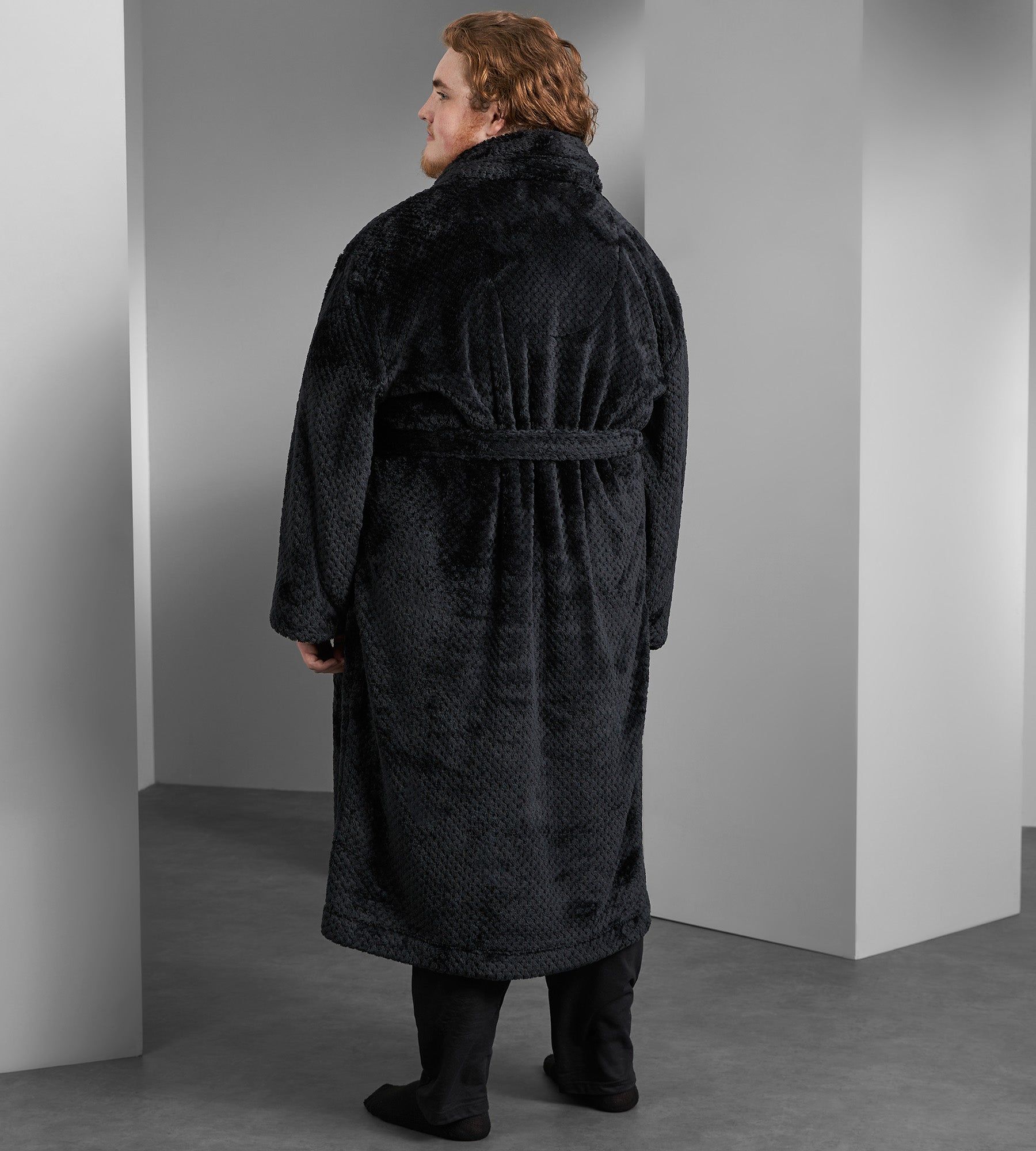 Tonal Plush Robe sold by George Richards product image thumbnail 4