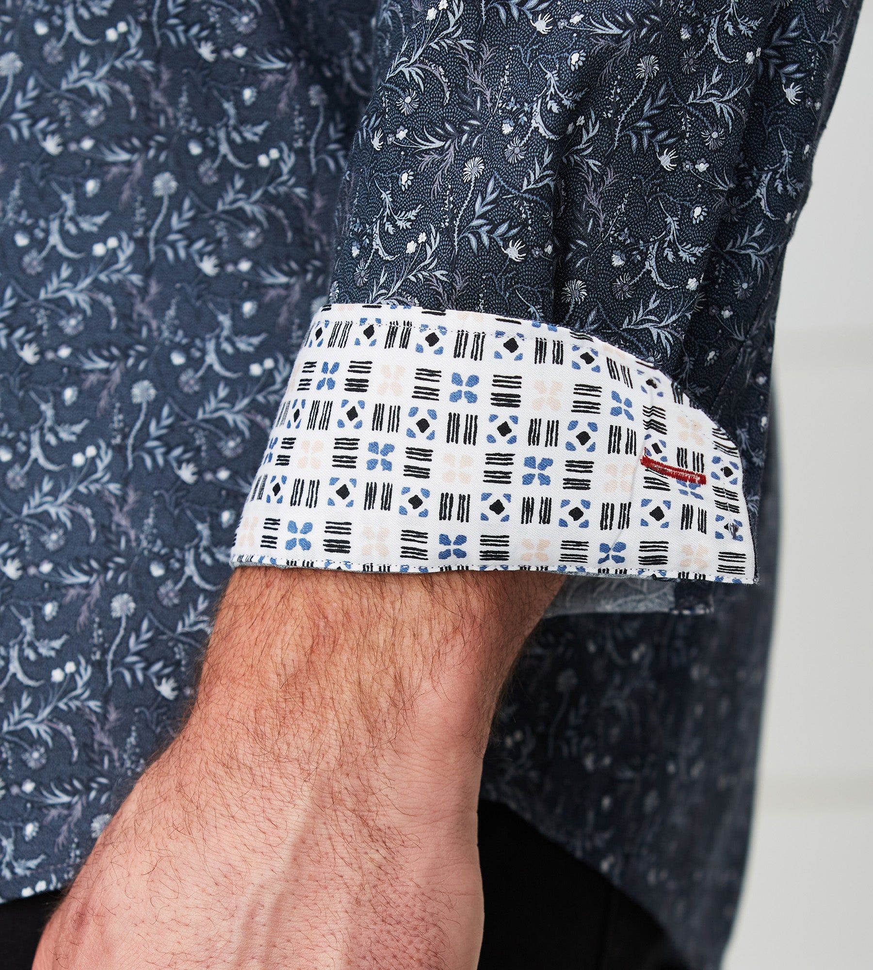 Non-Iron Floral Print Long Sleeve Sport Shirt sold by George Richards product image thumbnail 4