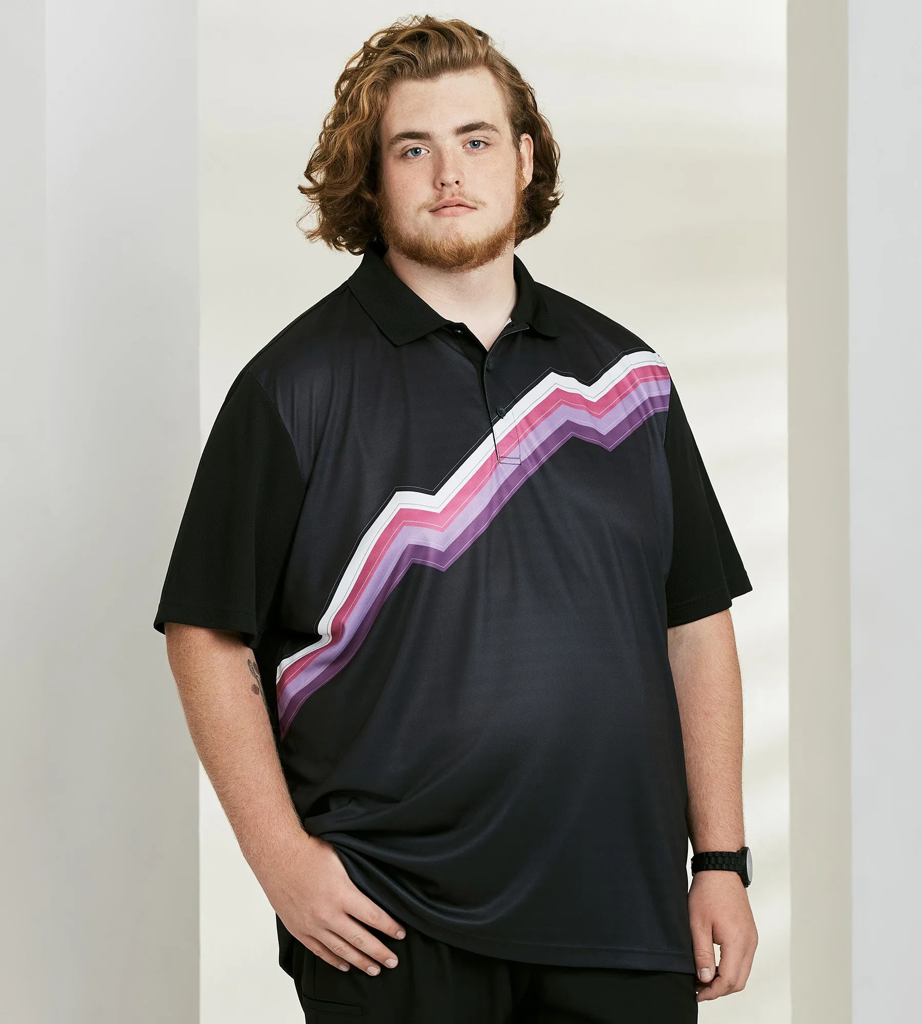Active Zig Zag Design Polo sold by George Richards