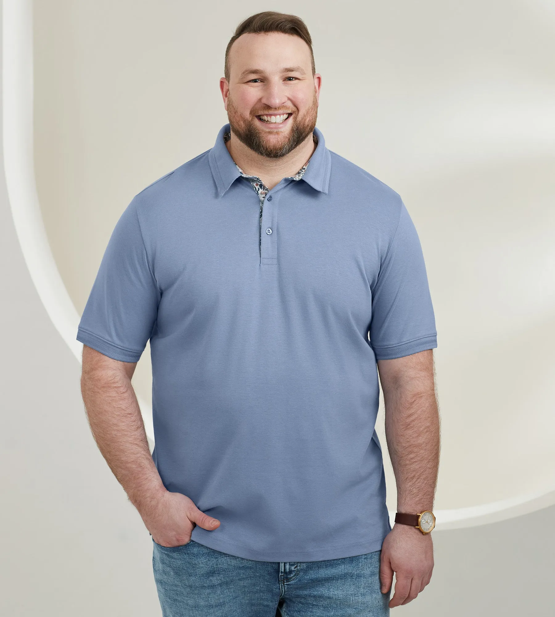 Liquid Cotton Polo sold by George Richards product image thumbnail 3