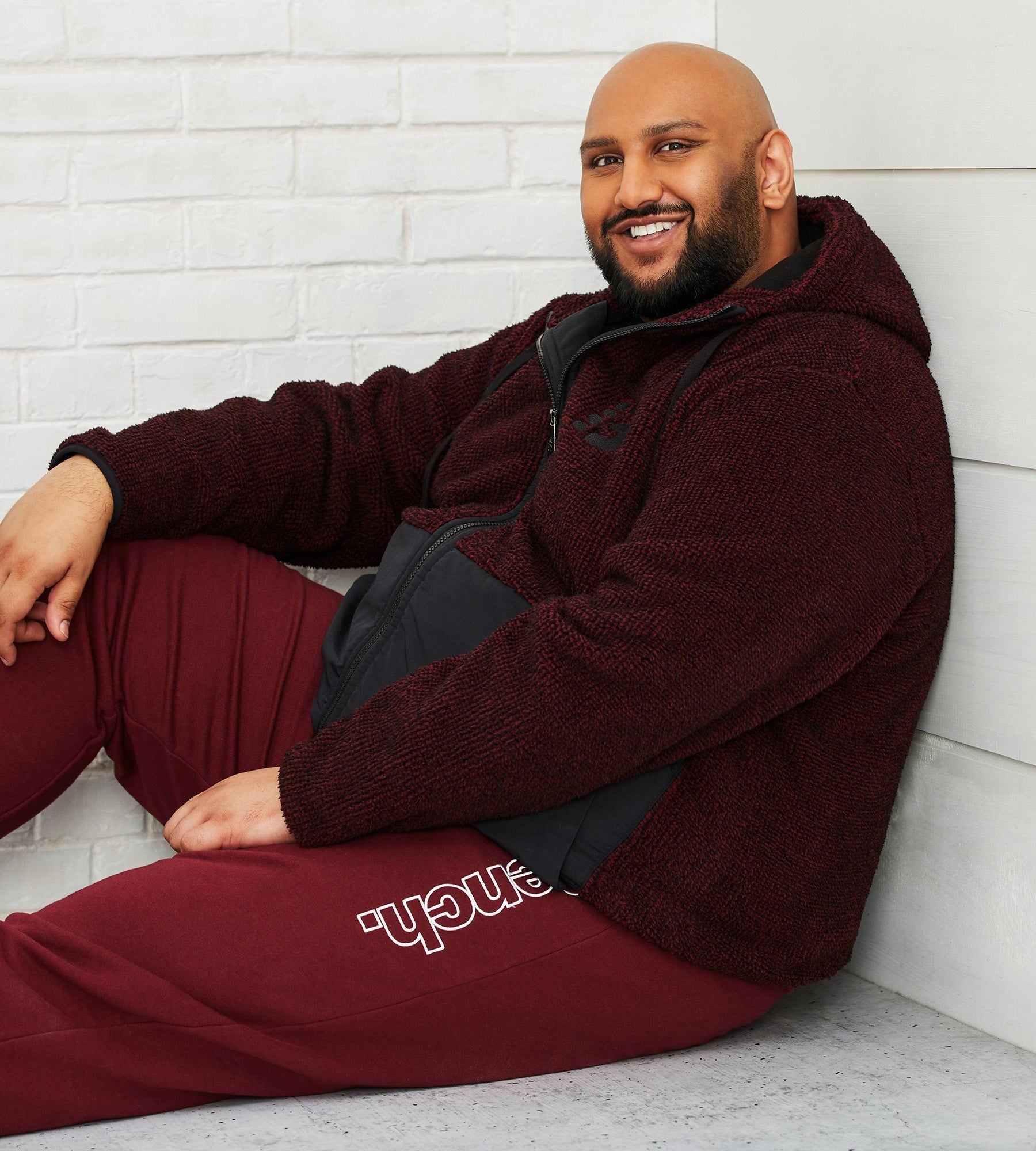 Full-Zip Sherpa Hoodie sold by George Richards product image thumbnail 5