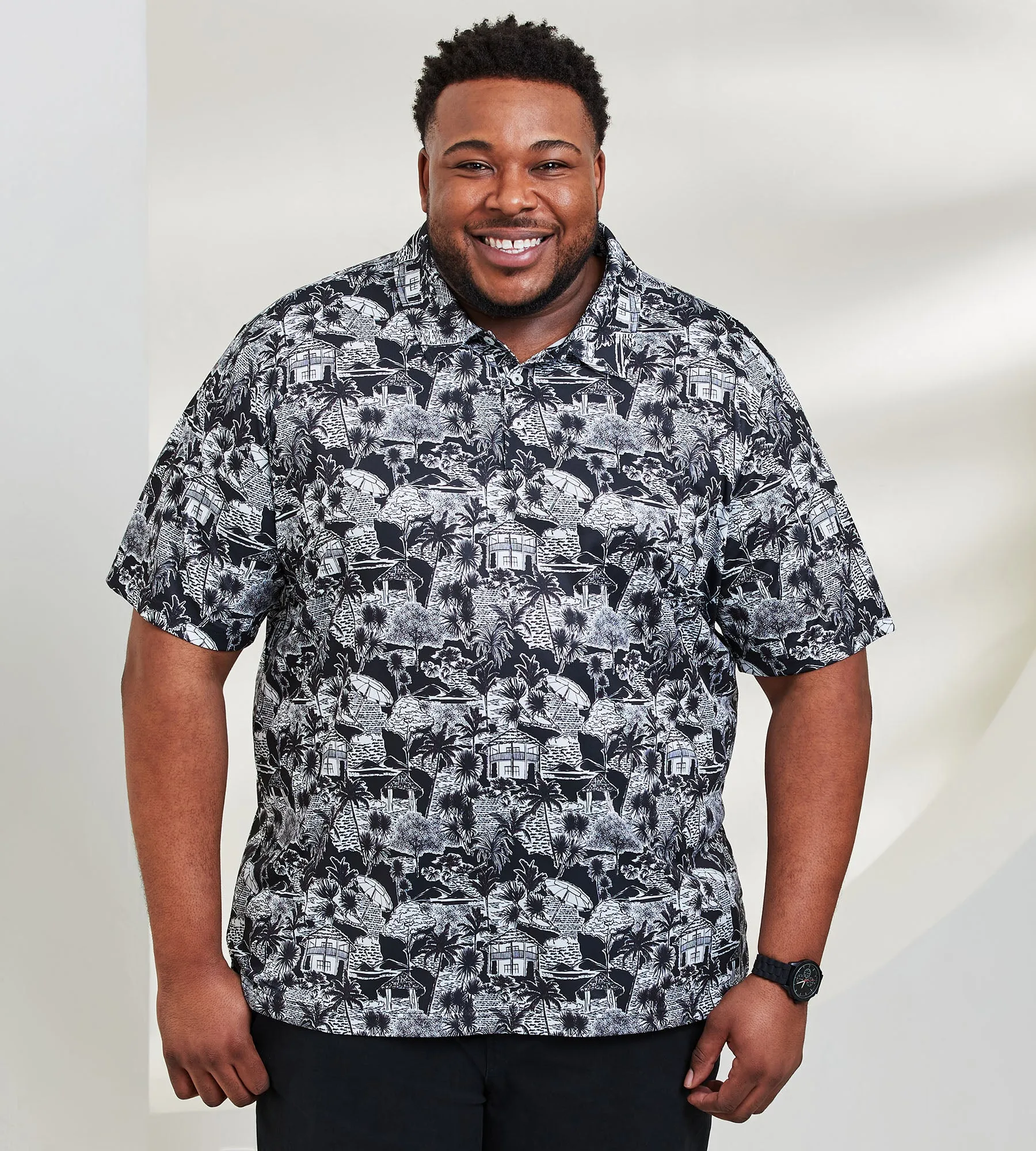 Active Beach House Print Polo sold by George Richards