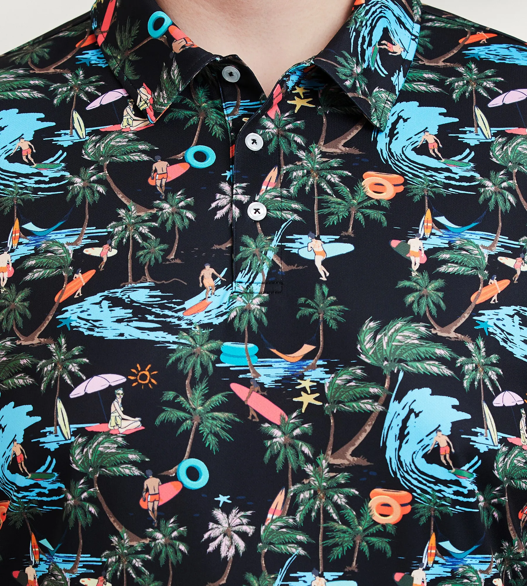 Active Surf Print Polo sold by George Richards product image thumbnail 2