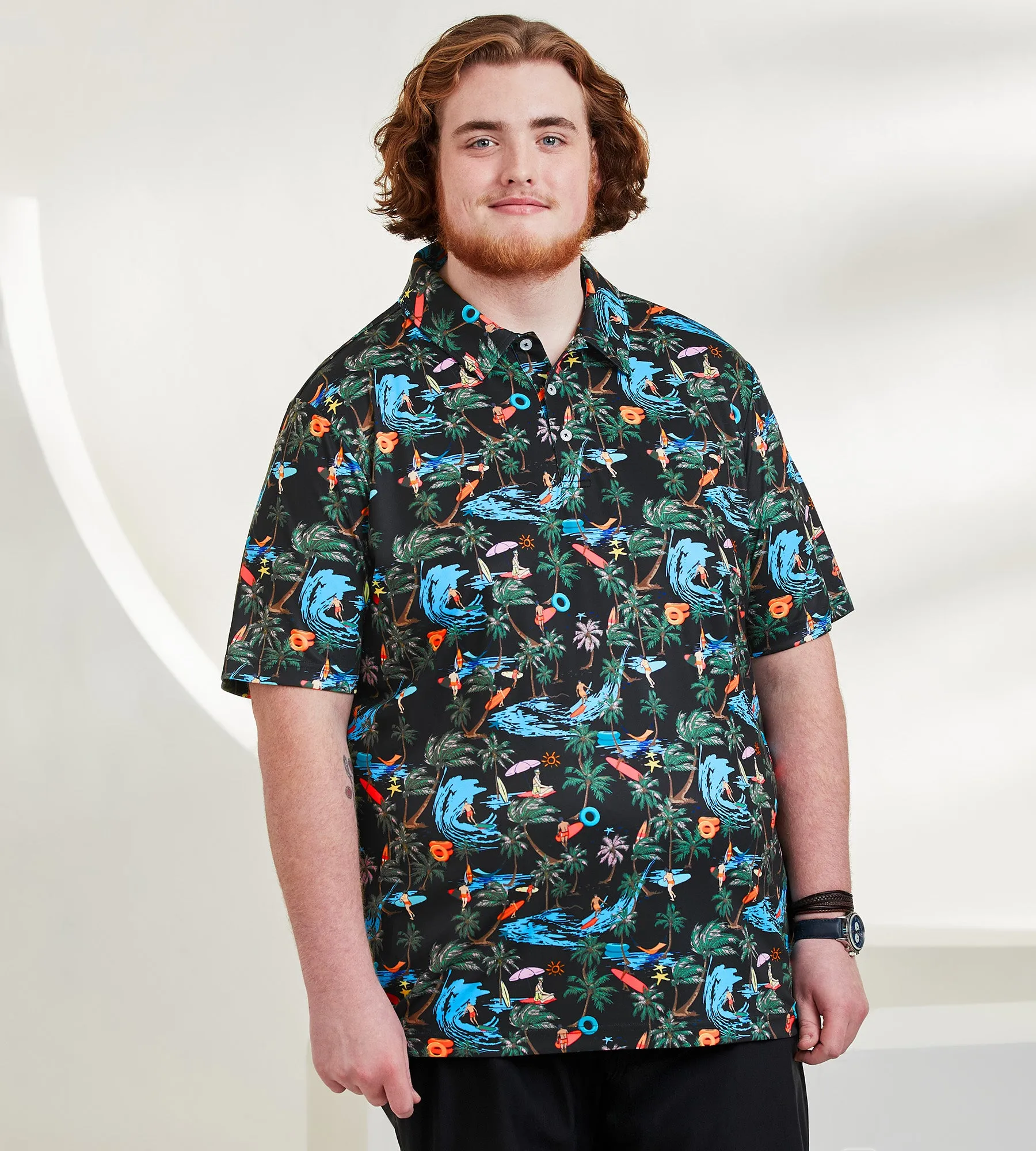 Active Surf Print Polo sold by George Richards