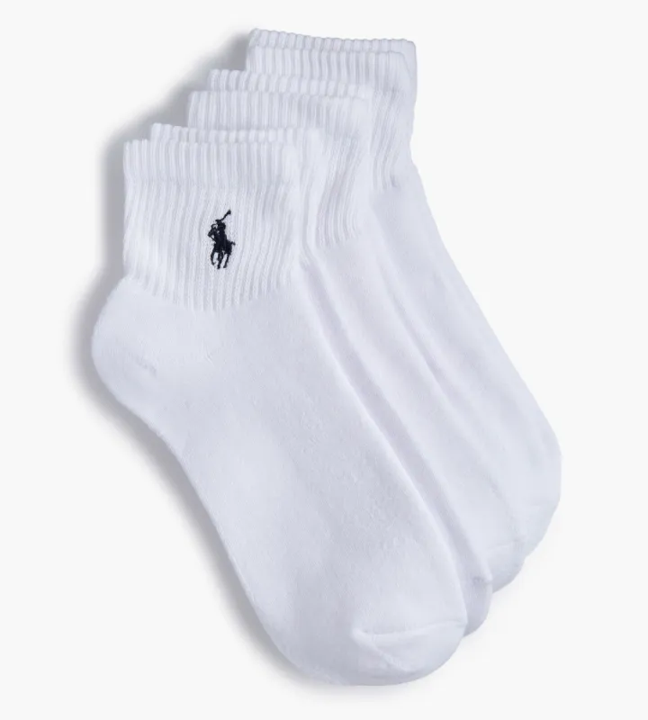 3-Pack Athletic Quarter Socks sold by George Richards