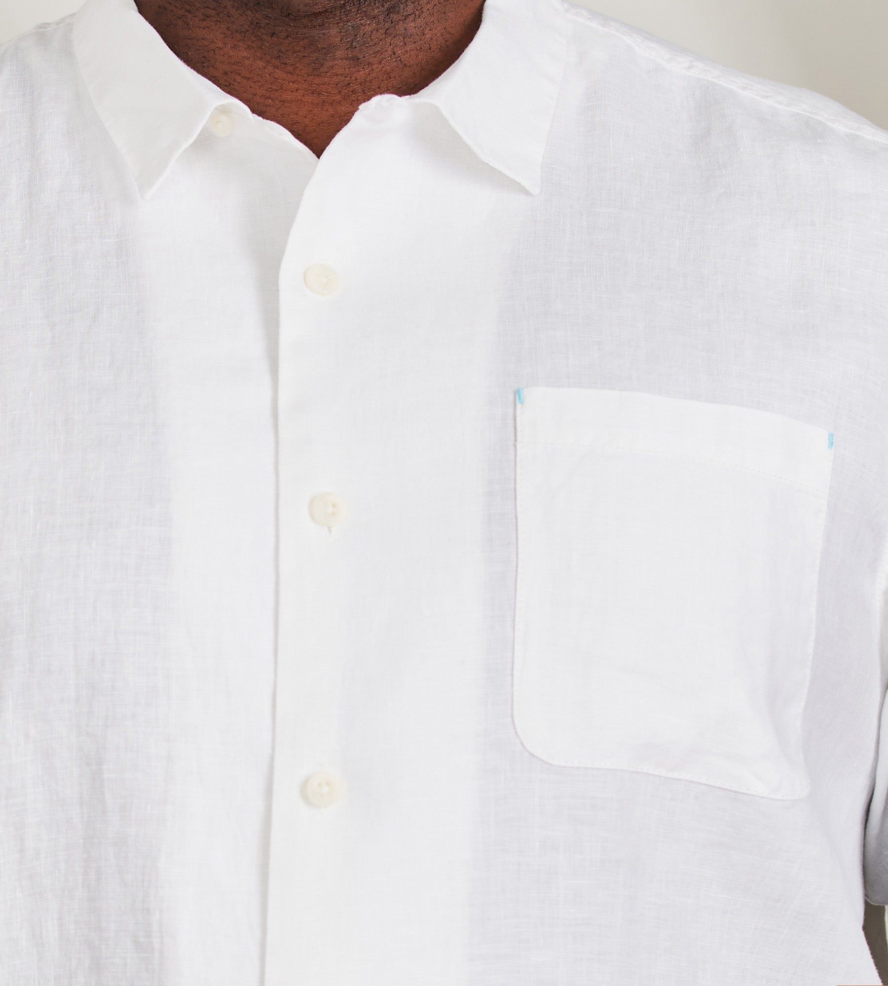 Sea Glass Linen Short Sleeve Shirt sold by George Richards product image thumbnail 8