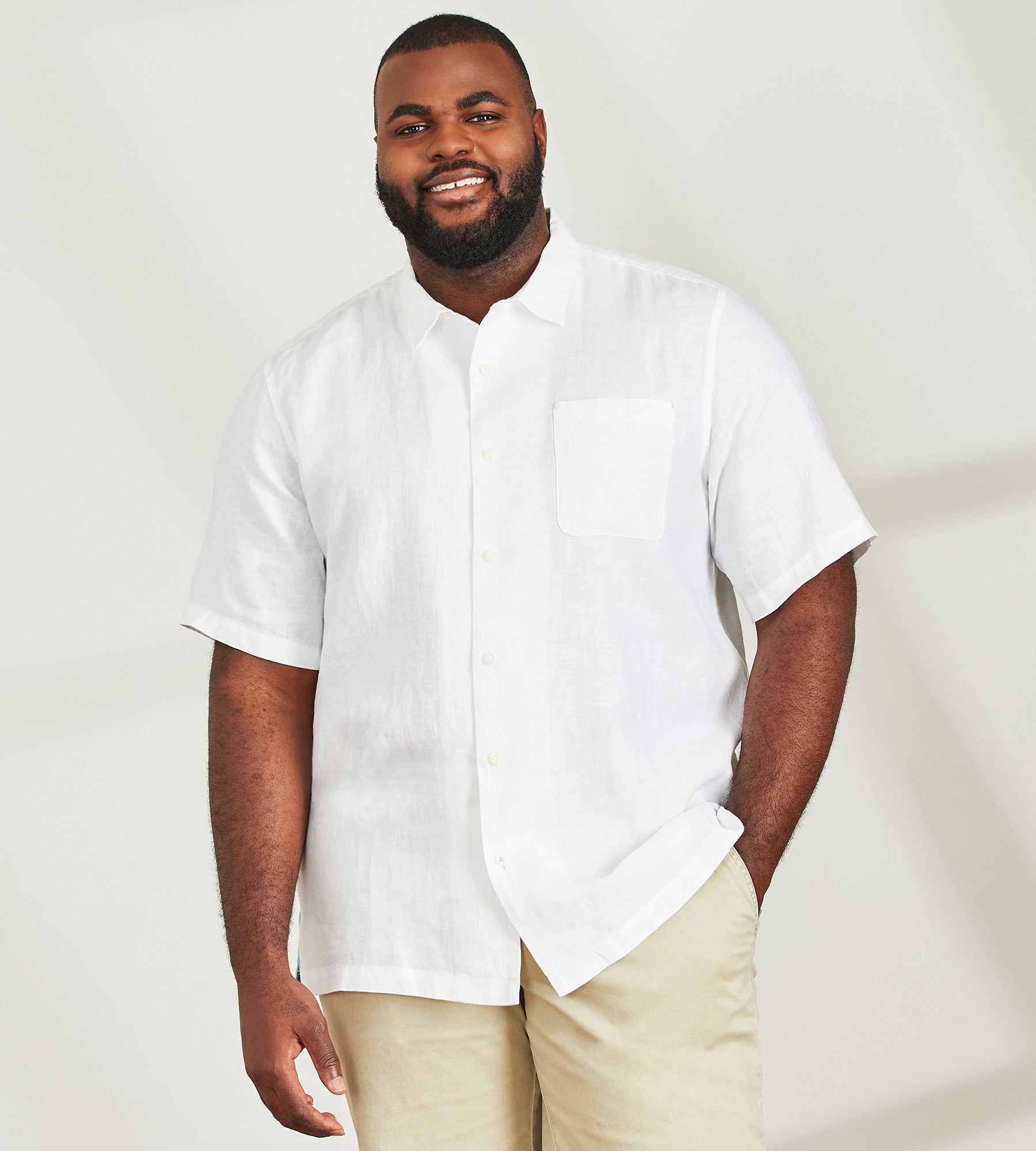 Sea Glass Linen Short Sleeve Shirt sold by George Richards product image thumbnail 7