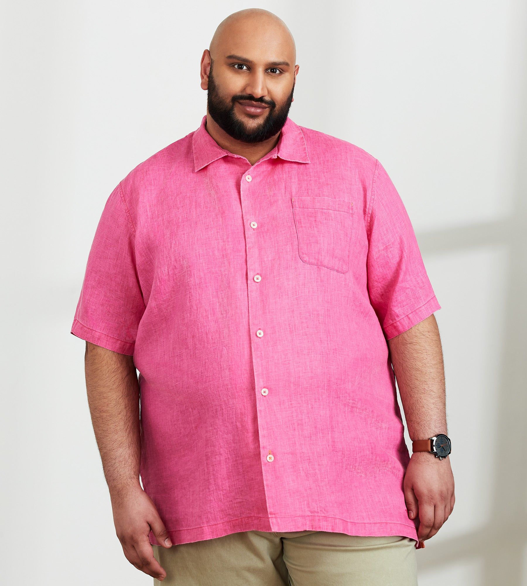 Sea Glass Linen Short Sleeve Shirt sold by George Richards product image thumbnail 4