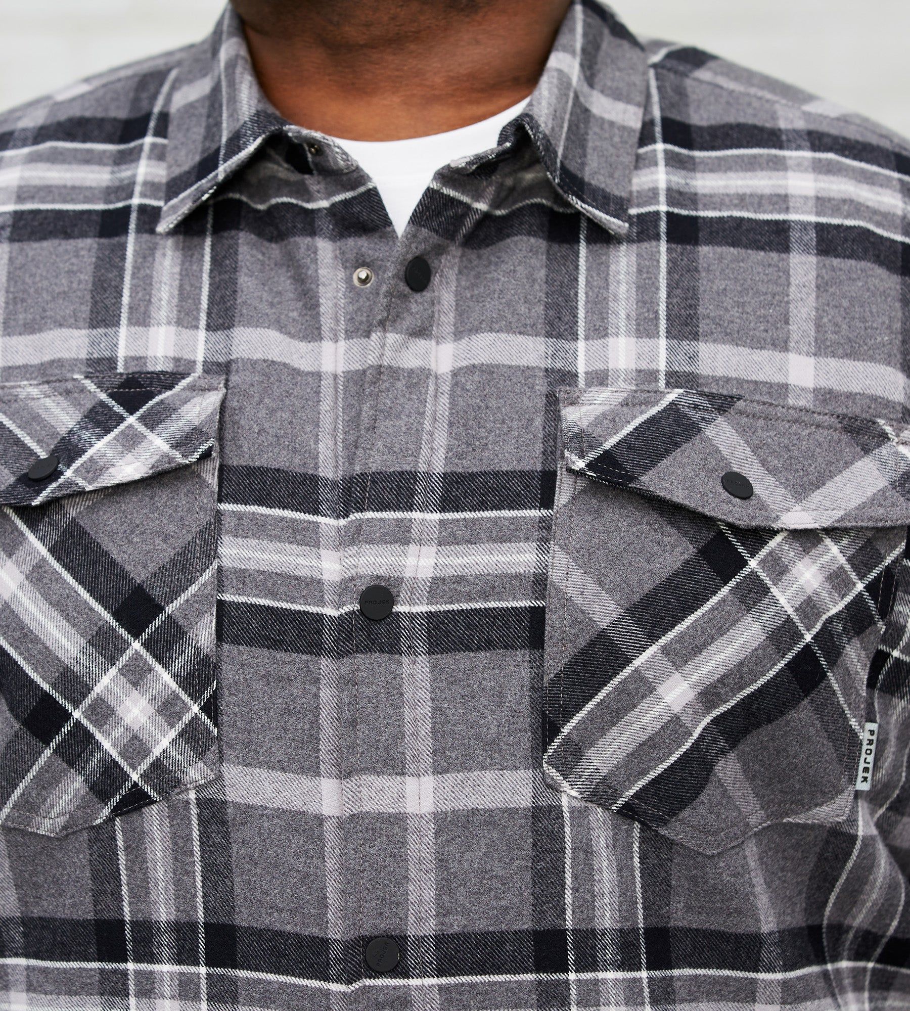 Quilted Lined Plaid Shacket sold by George Richards product image thumbnail 2