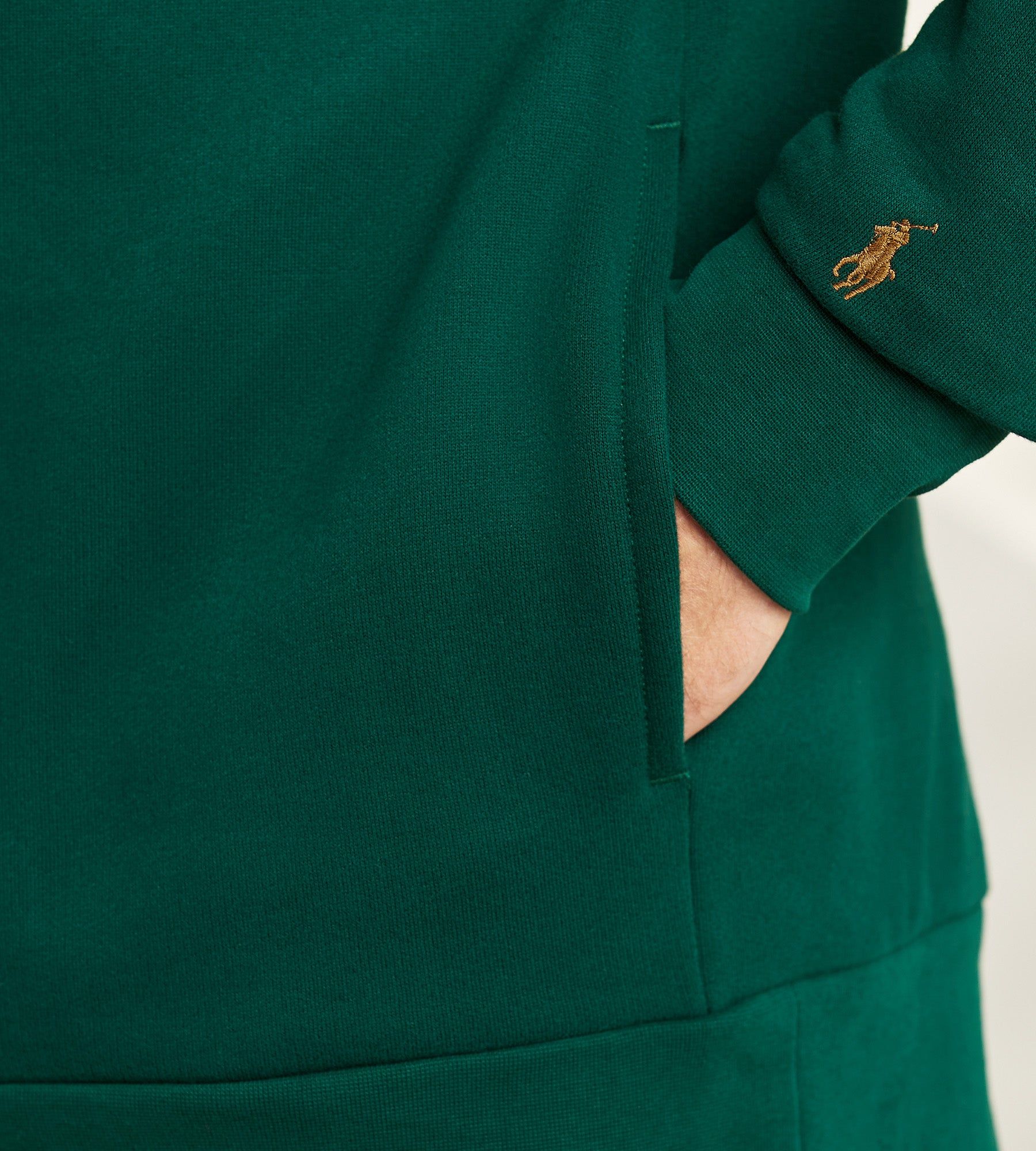 Polo Logo Fleece Hoodie sold by George Richards product image thumbnail 4