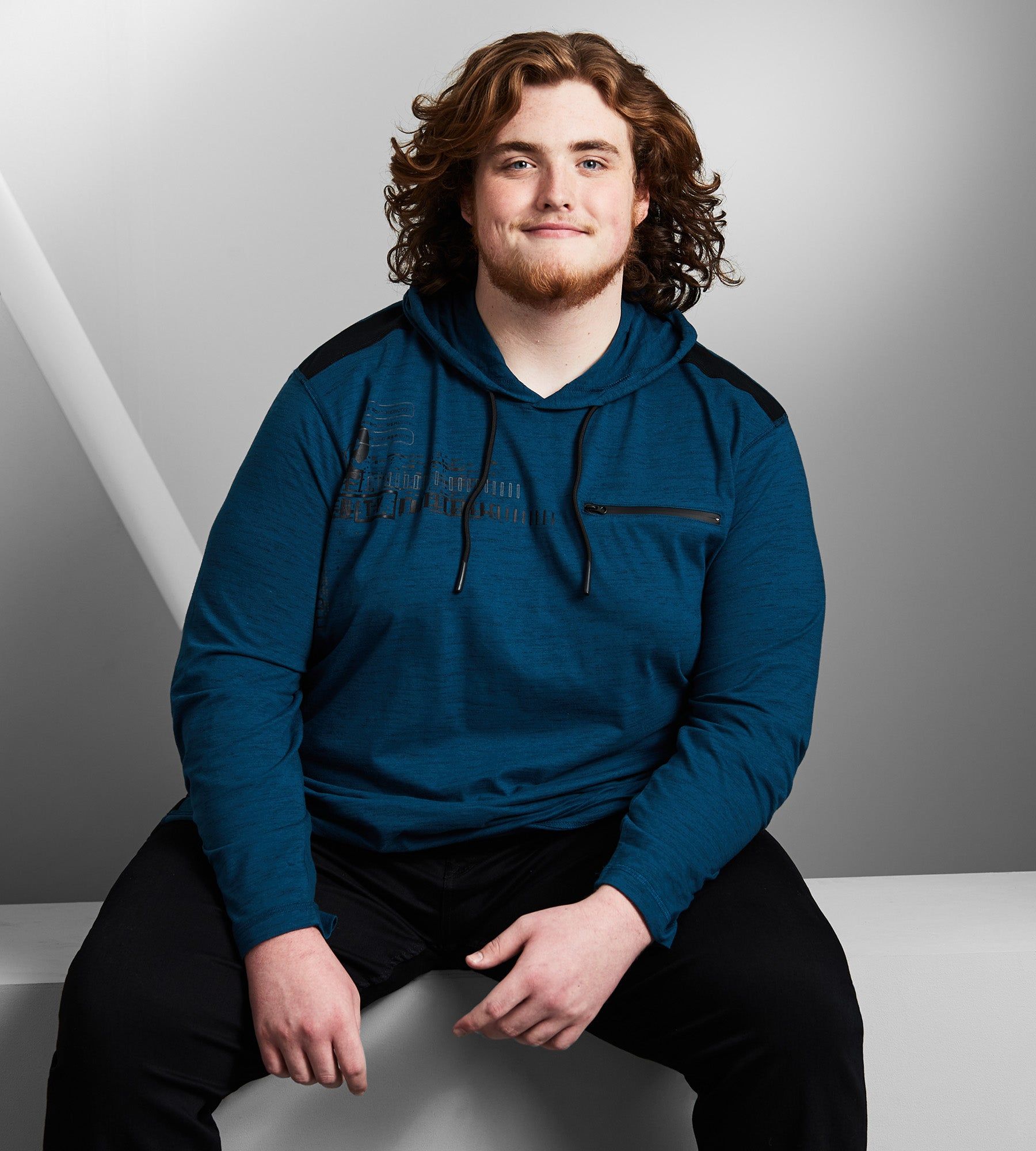 Long Sleeve Hooded Graphic Tee sold by George Richards