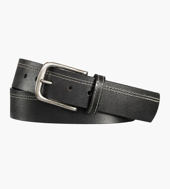 Contrast Stitch Leather Belt sold by George Richards