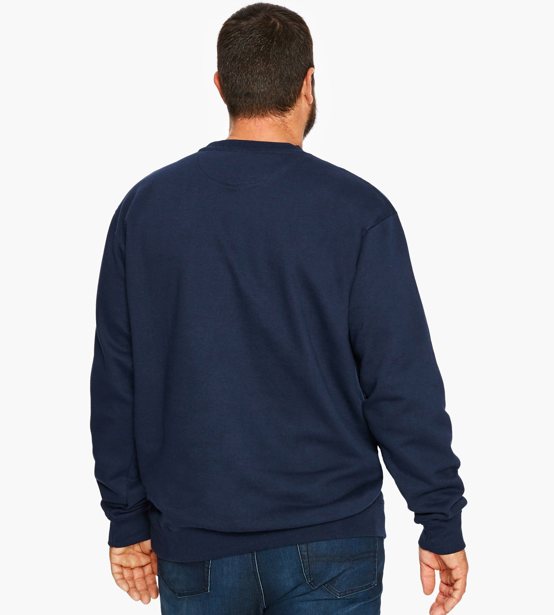 Embroidered Logo Crew Neck Long Sleeve Top sold by George Richards product image thumbnail 6