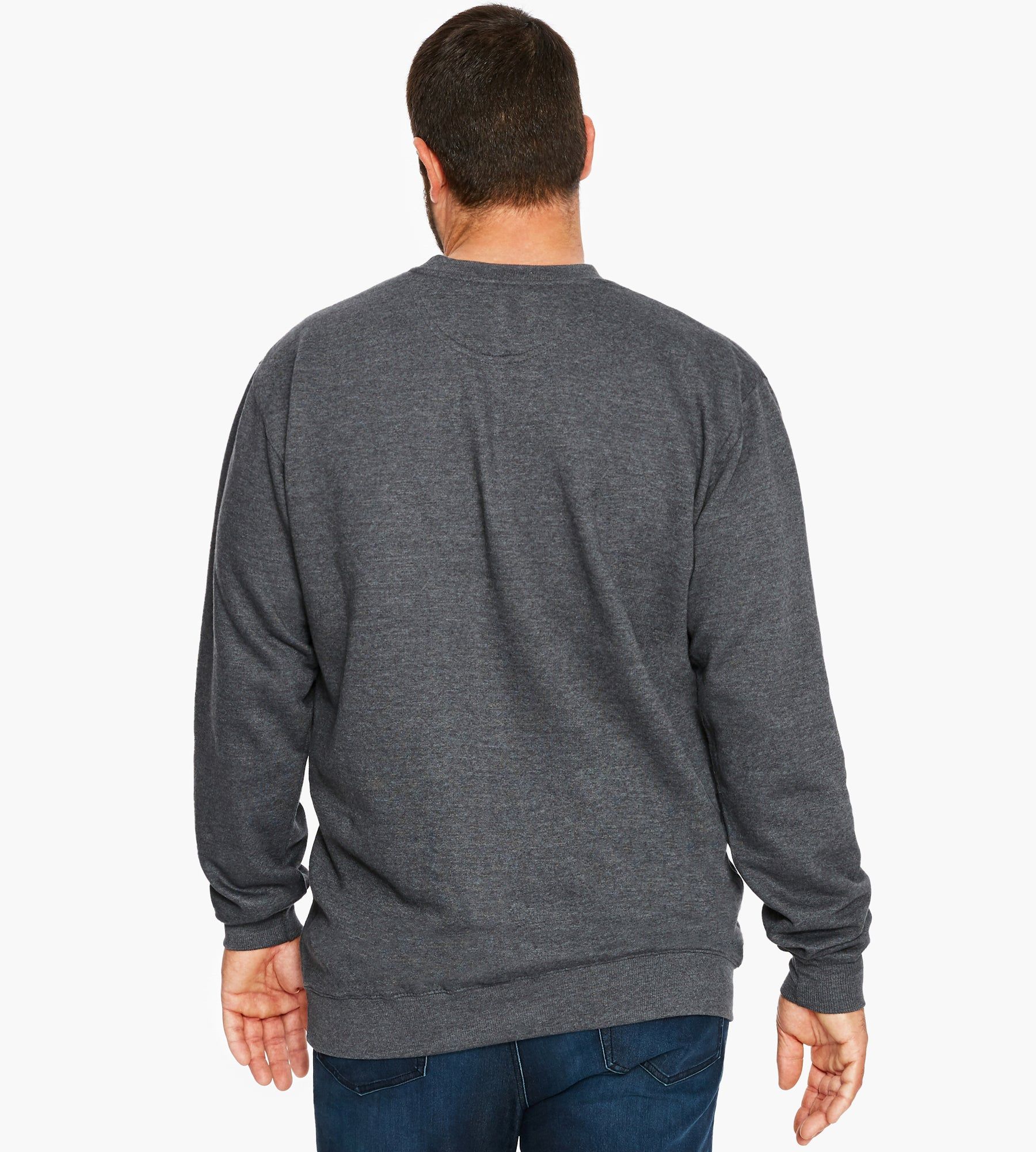 Embroidered Logo Crew Neck Long Sleeve Top sold by George Richards product image thumbnail 3