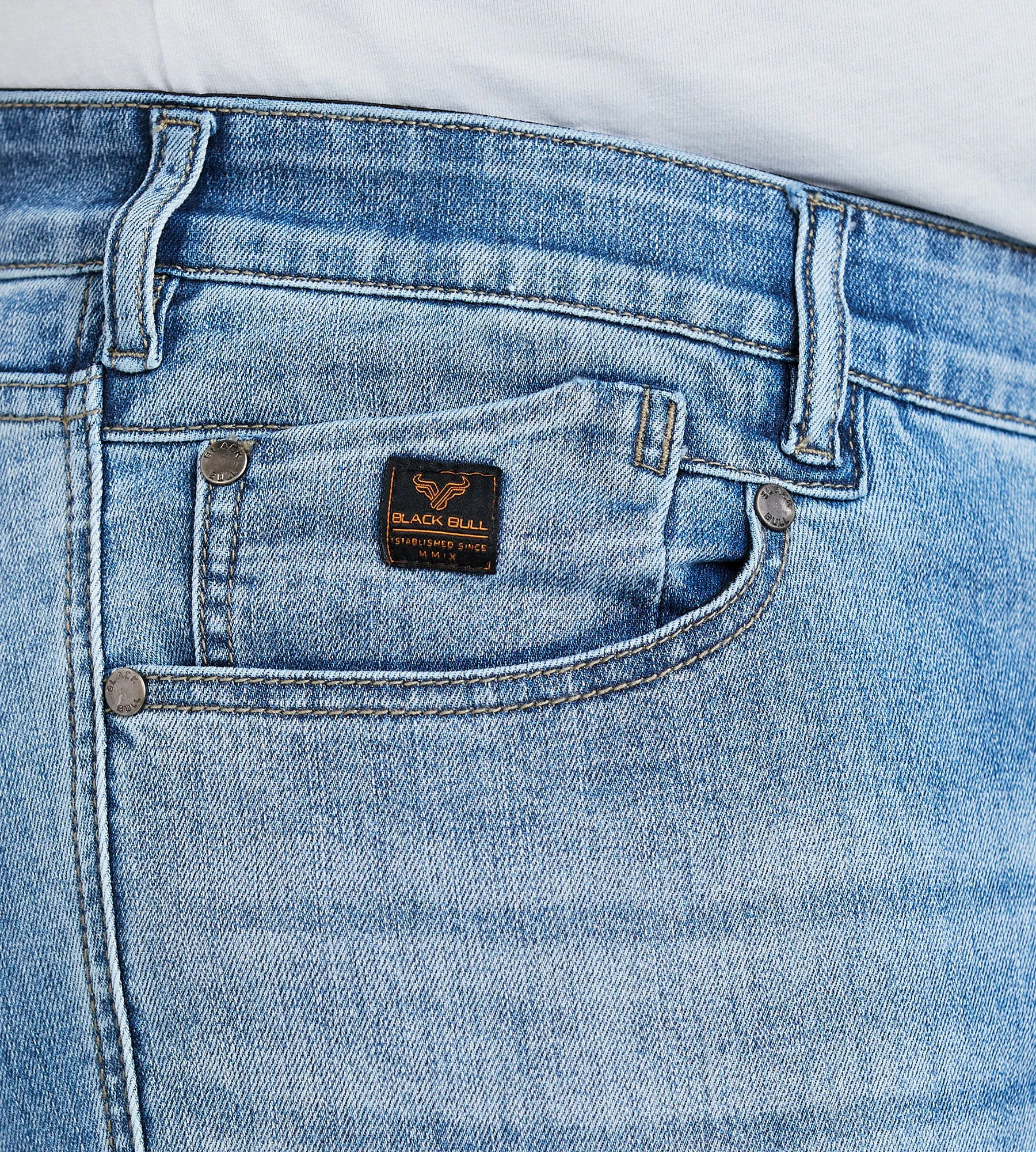 Sam Tapered Fit Jeans sold by George Richards product image thumbnail 2