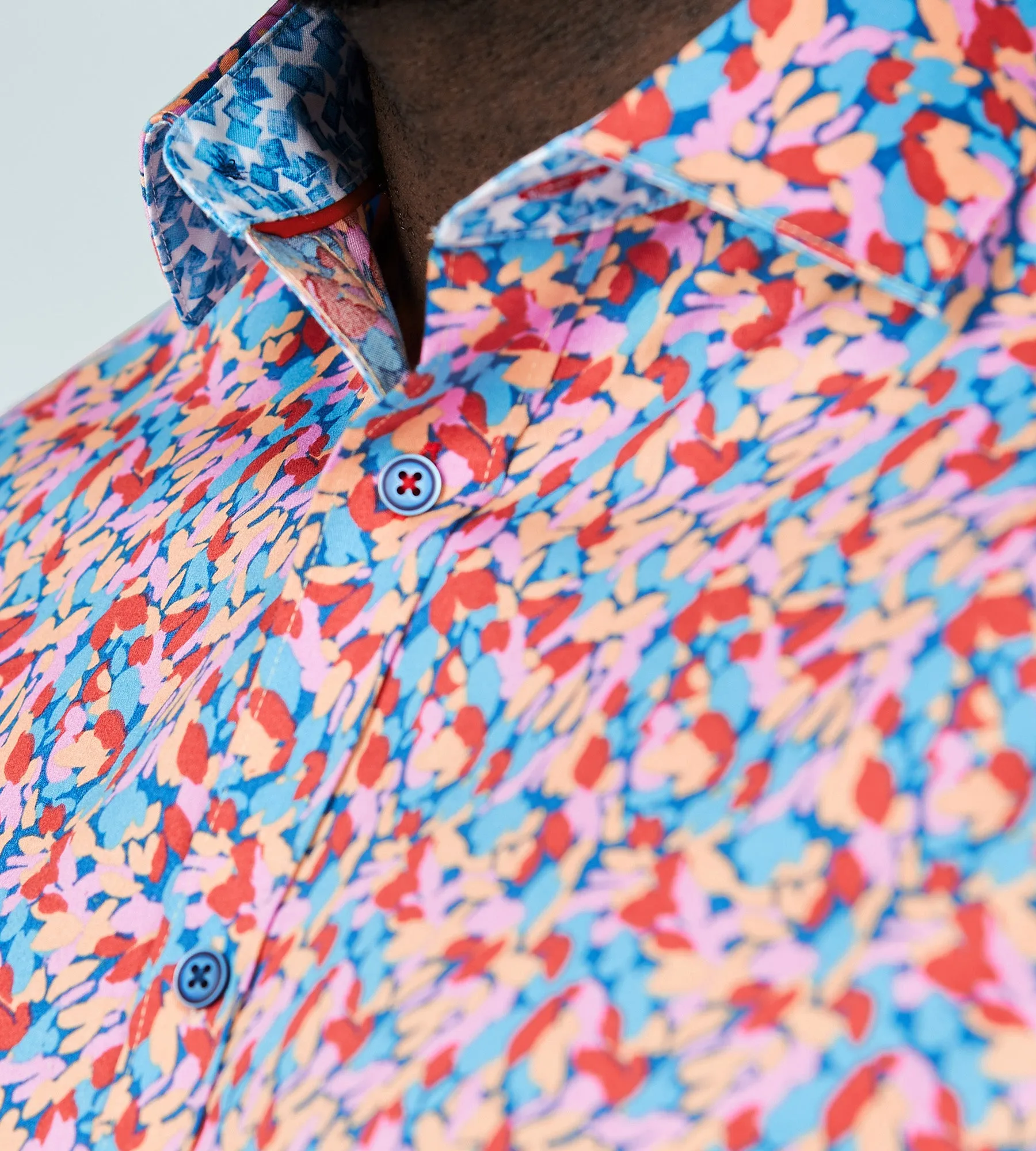 Water Colour Print Shirt sold by George Richards product image thumbnail 3