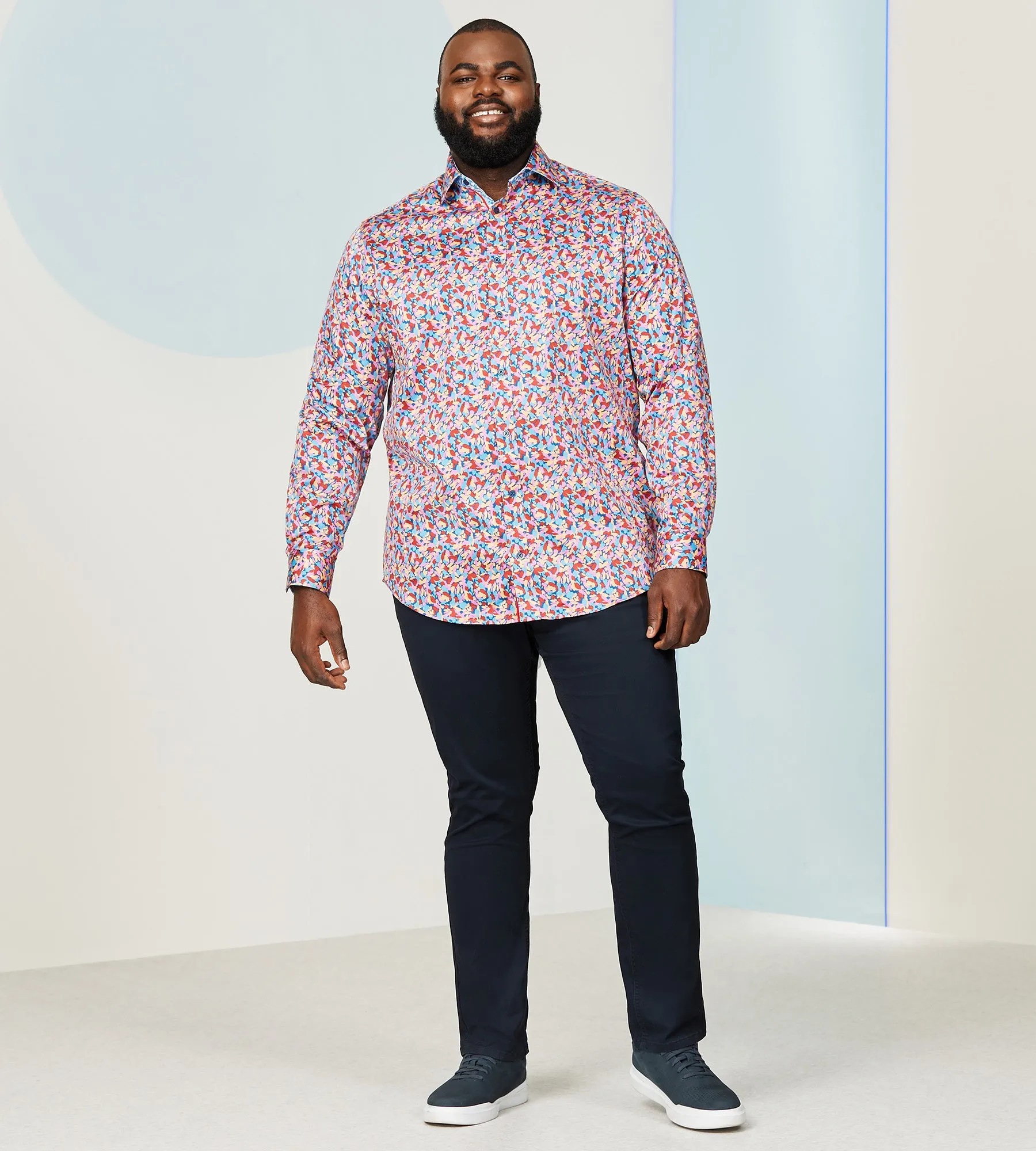 Water Colour Print Shirt sold by George Richards product image thumbnail 5