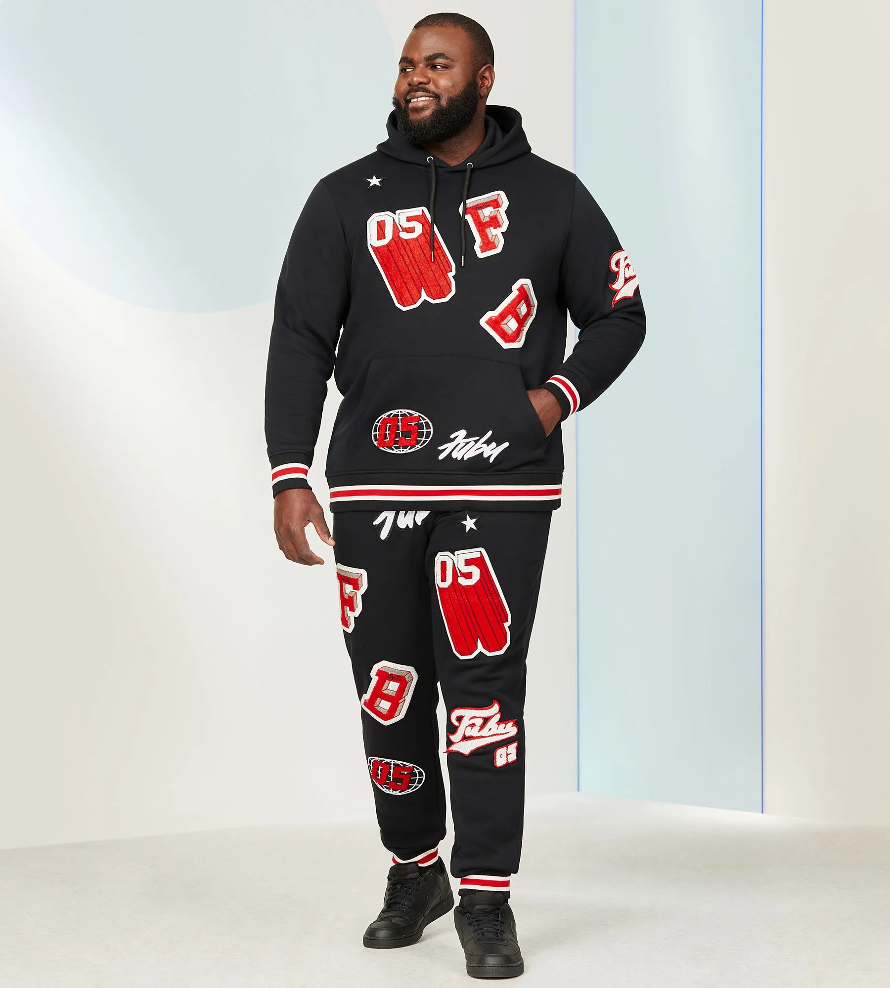 Patchwork Hoodie sold by George Richards product image thumbnail 5