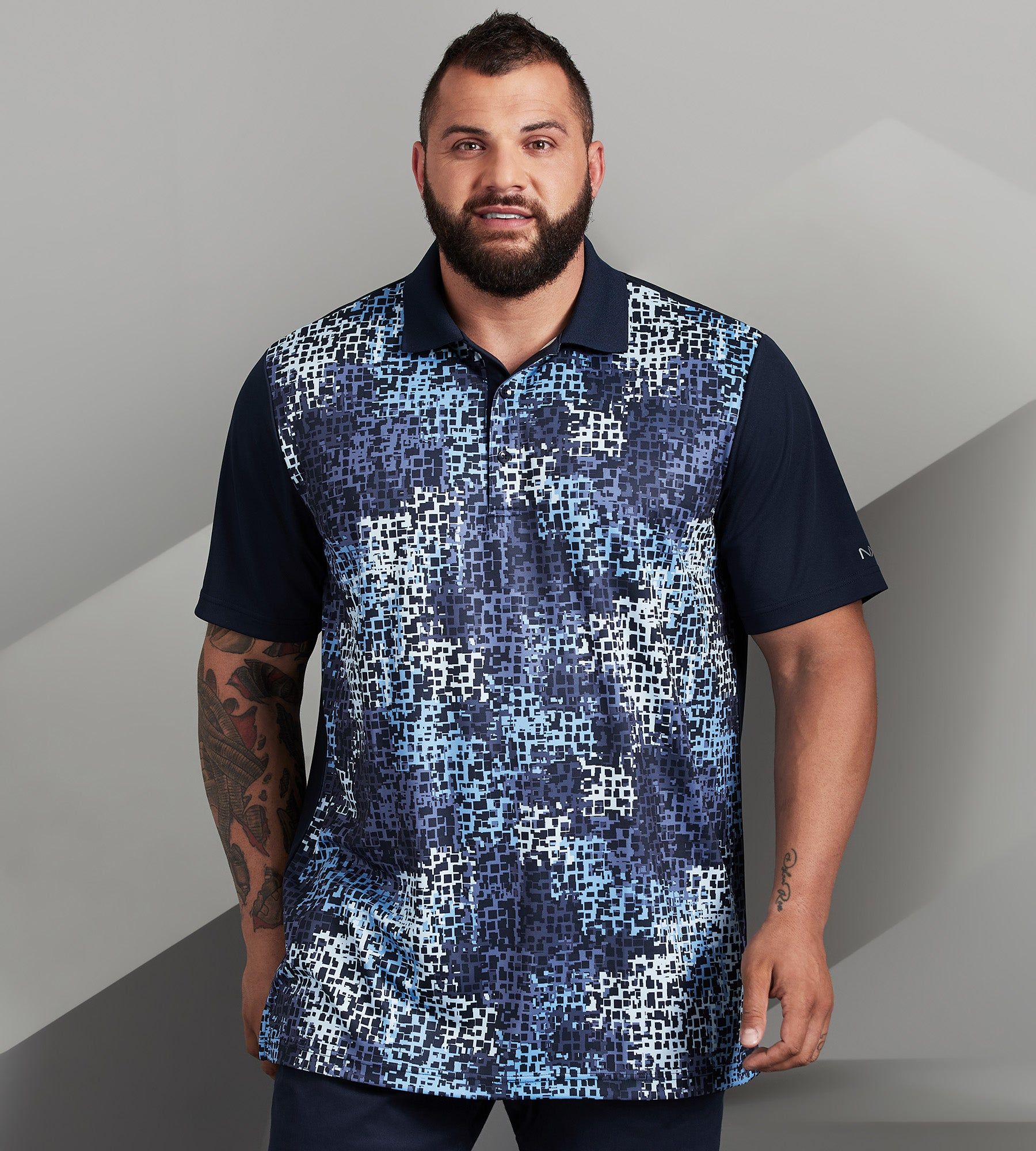 Active Camo Pixel Print Polo sold by George Richards