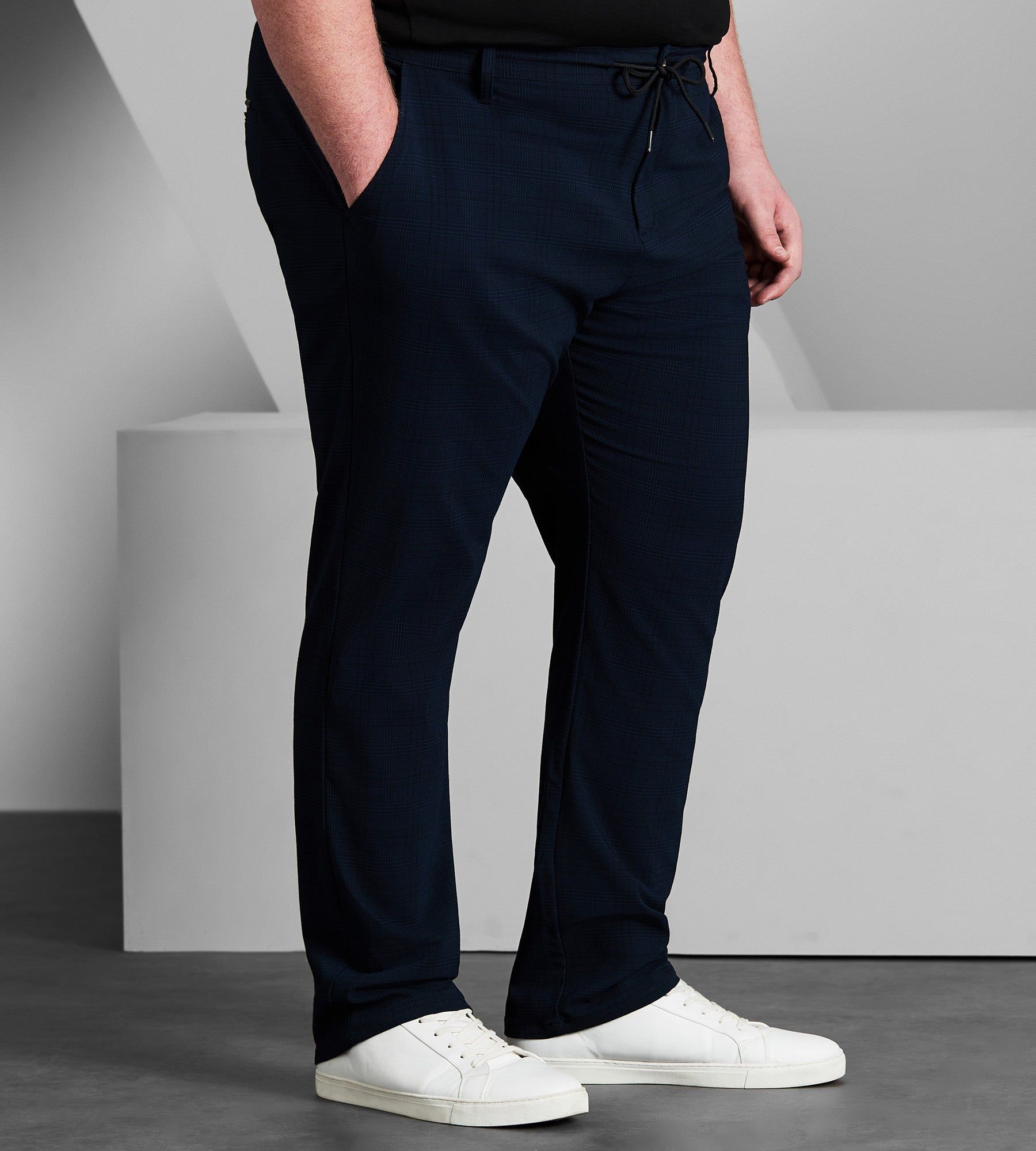 Plaid Bungee Drawstring Pants sold by George Richards