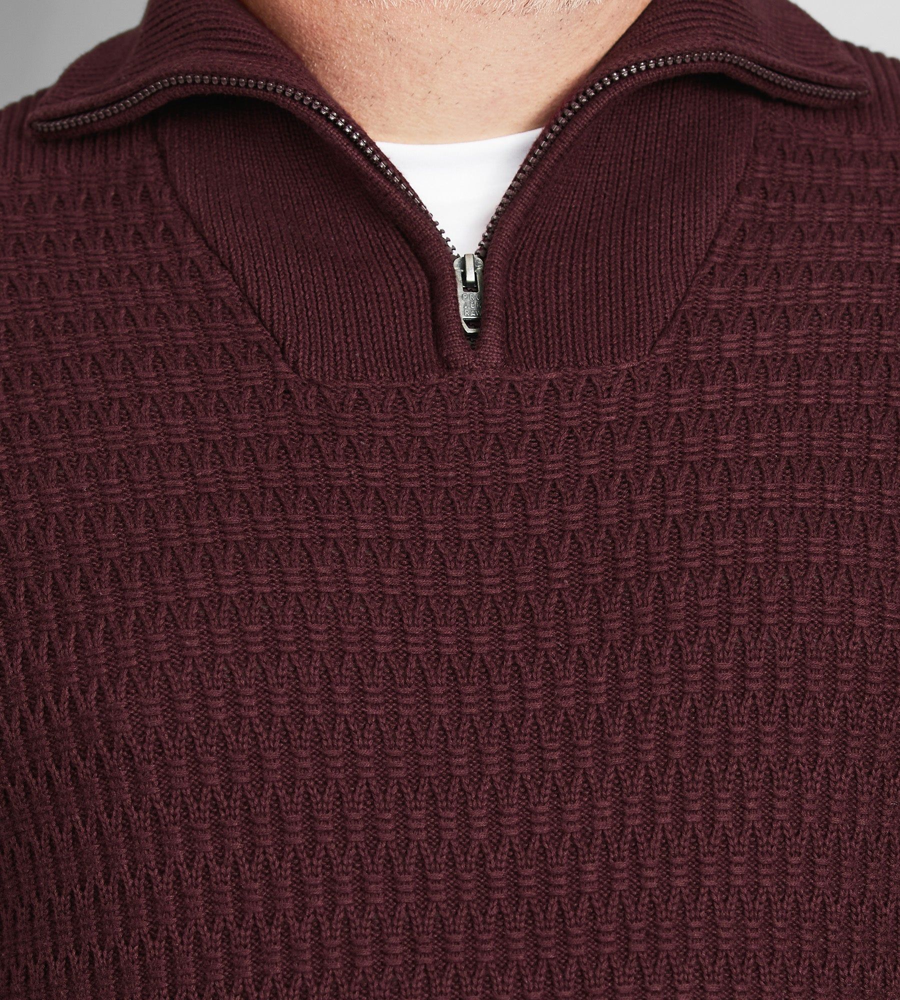Quarter-Zip Jacquard Sweater sold by George Richards product image thumbnail 5