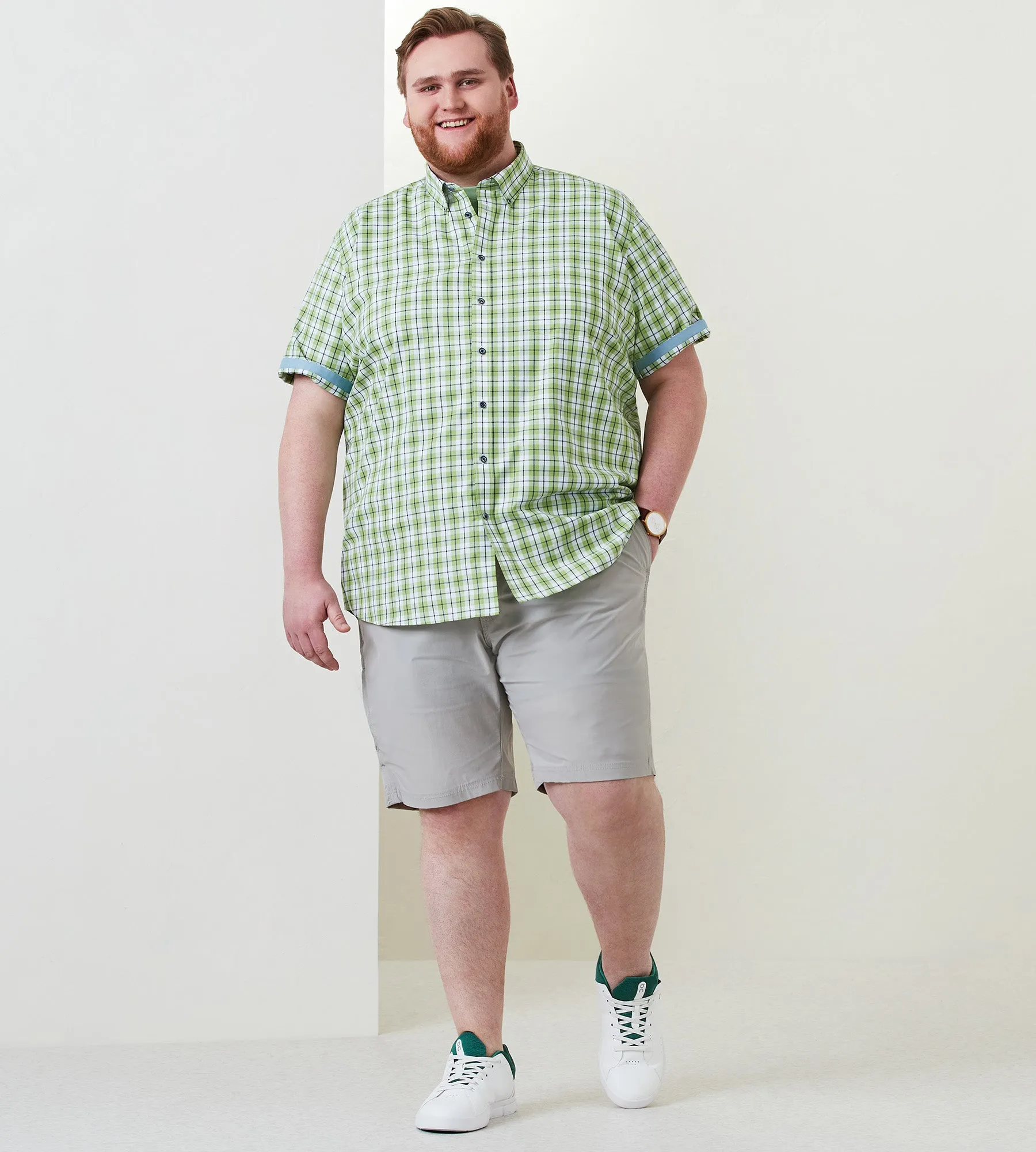 Easy Care Plaid Short Sleeve Sport Shirt sold by George Richards product image thumbnail 3