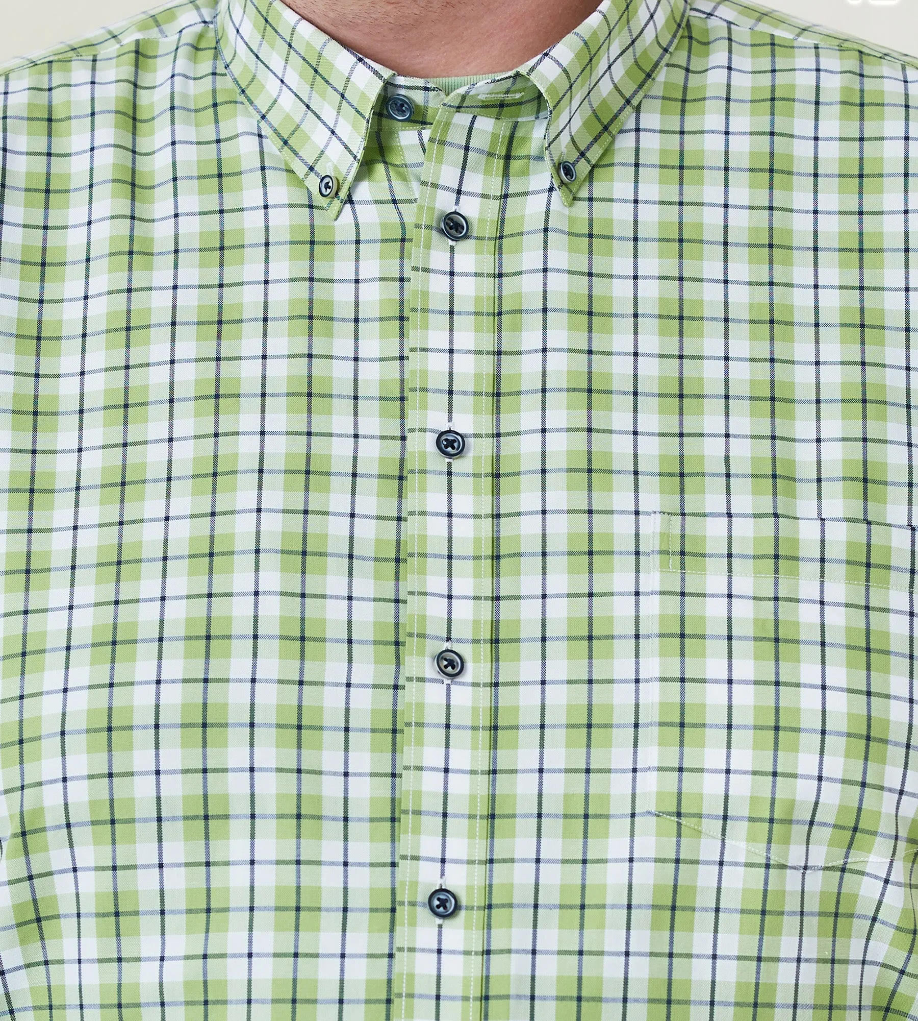Easy Care Plaid Short Sleeve Sport Shirt sold by George Richards product image thumbnail 2