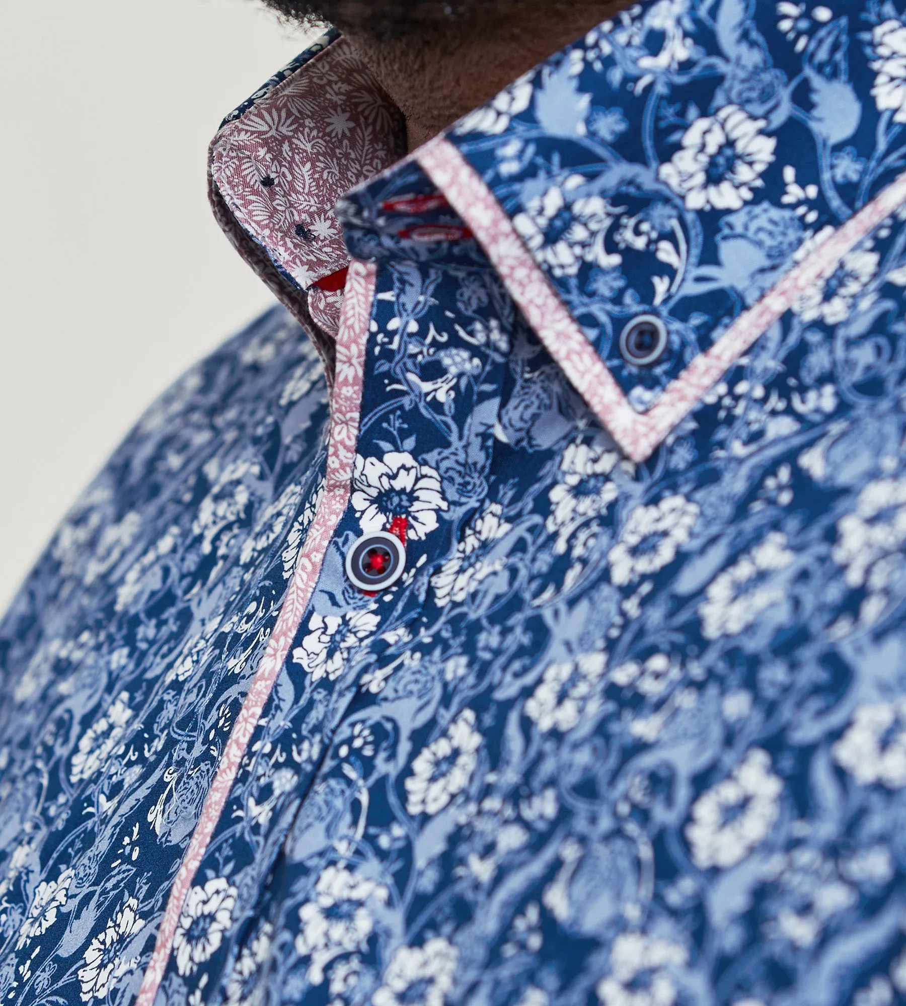 Double-Collar Long Sleeve Sport Shirt sold by George Richards product image thumbnail 3