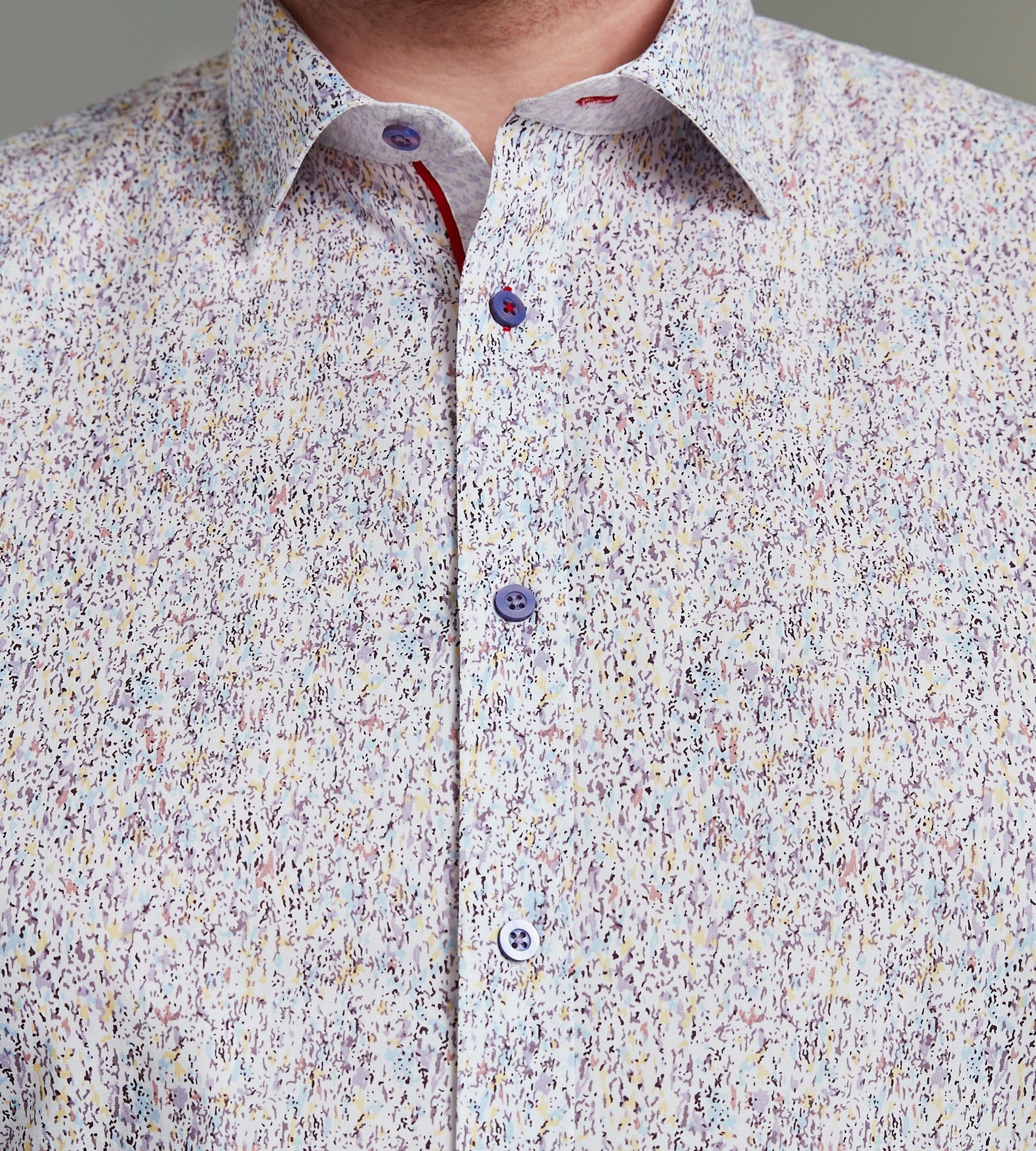 Non-Iron Multi Print Long Sleeve Sport Shirt sold by George Richards product image thumbnail 2