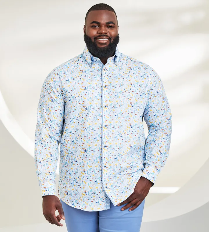 Double-Collar Long Sleeve Sport Shirt sold by George Richards
