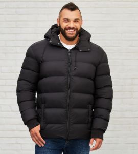 Hooded Reversible Puffer Coat sold by George Richards