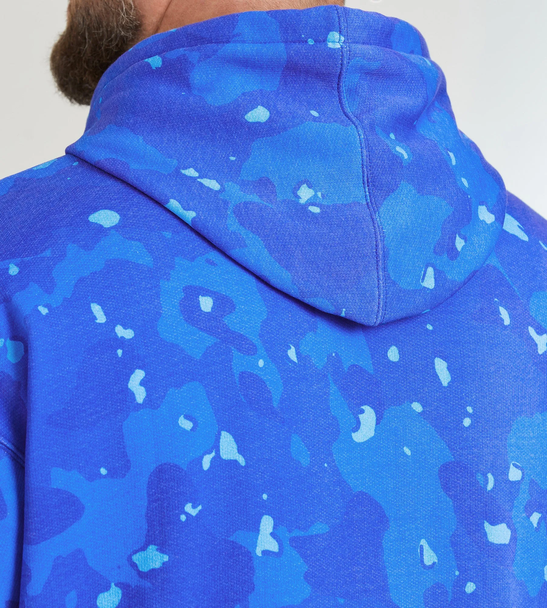 Marble Print Pull Over Hoodie sold by George Richards product image thumbnail 3