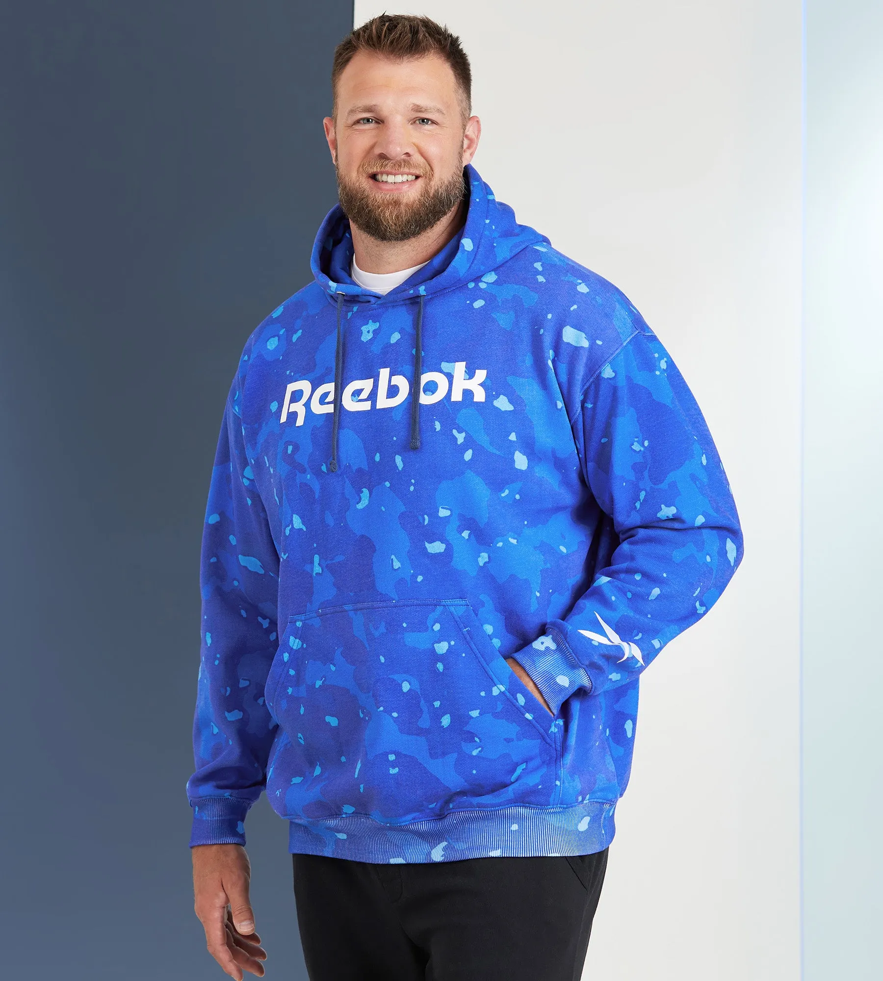 Marble Print Pull Over Hoodie sold by George Richards