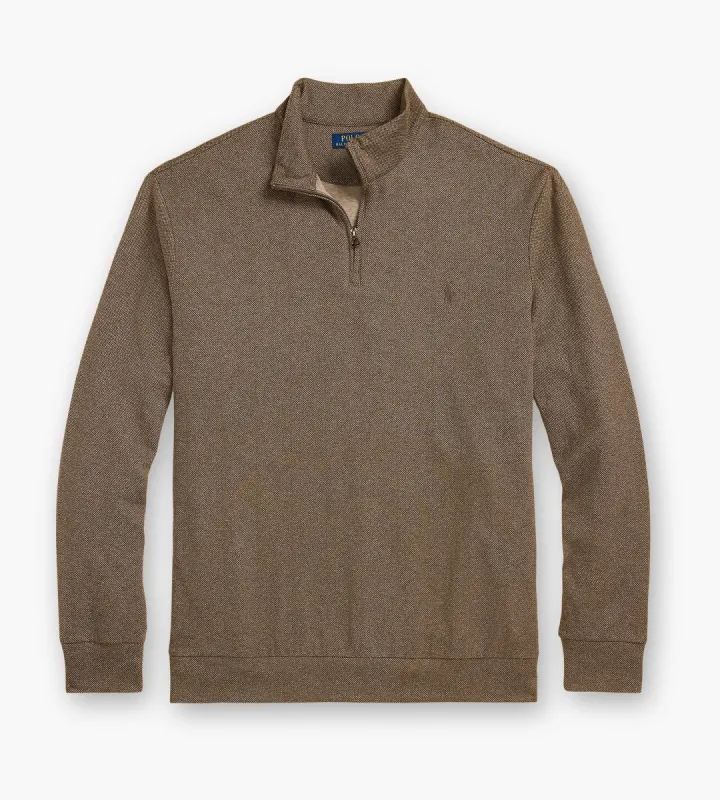 Luxury Jersey Quarter-Zip Pullover sold by George Richards