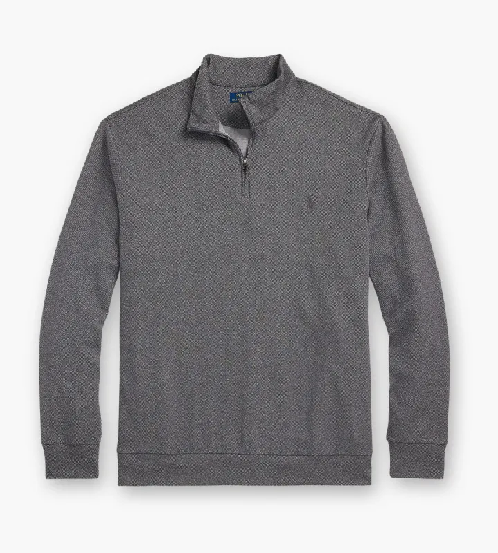 Luxury Jersey Quarter-Zip Pullover sold by George Richards