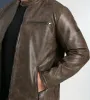 Vegan Leather Moto Jacket sold by George Richards