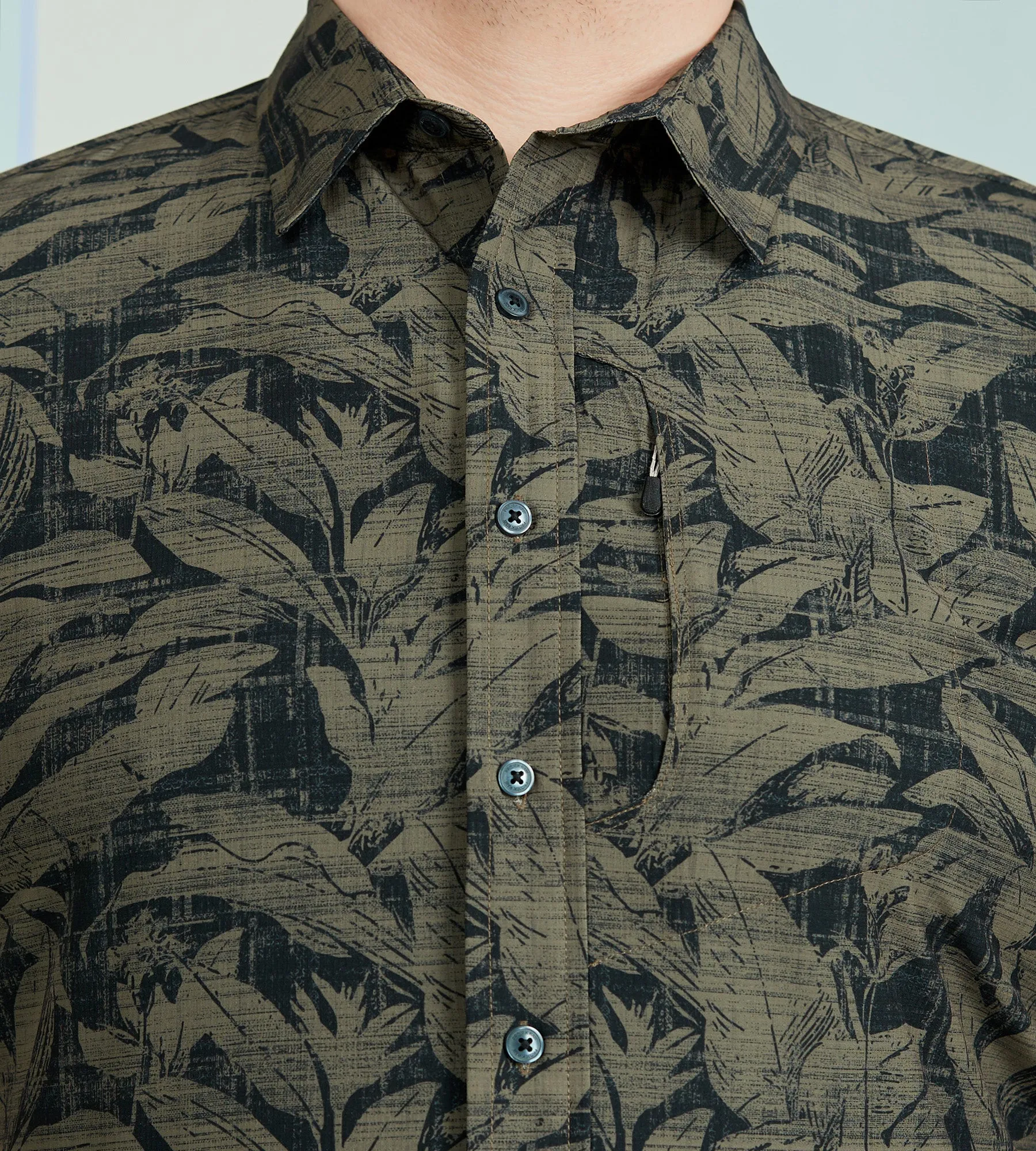 Tonal Floral Stretch Shirt sold by George Richards product image thumbnail 2