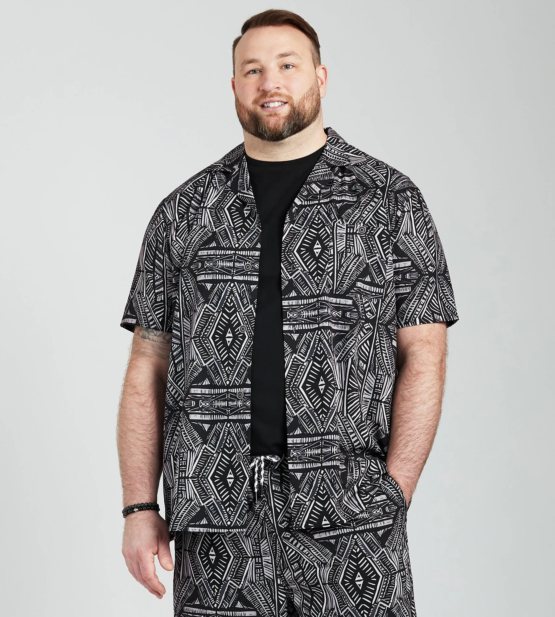 Aztec Print Resort Shirt sold by George Richards